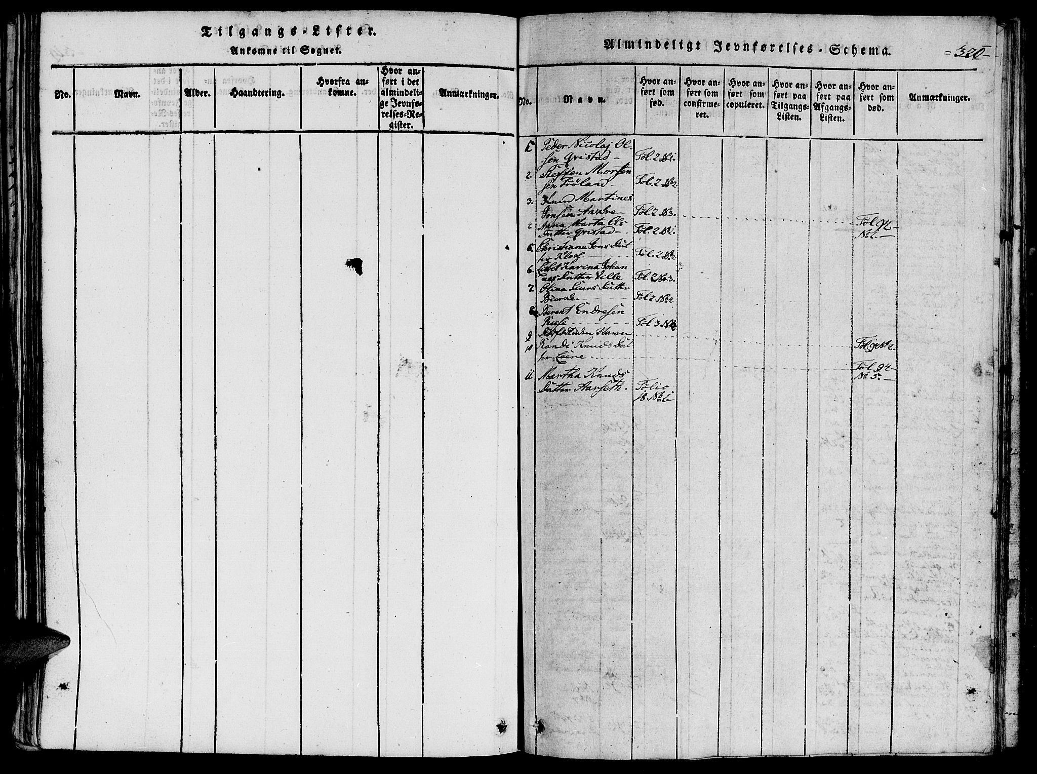 Ministerialprotokoller, klokkerbøker og fødselsregistre - Møre og Romsdal, SAT/A-1454/515/L0207: Parish register (official) no. 515A03, 1819-1829, p. 320