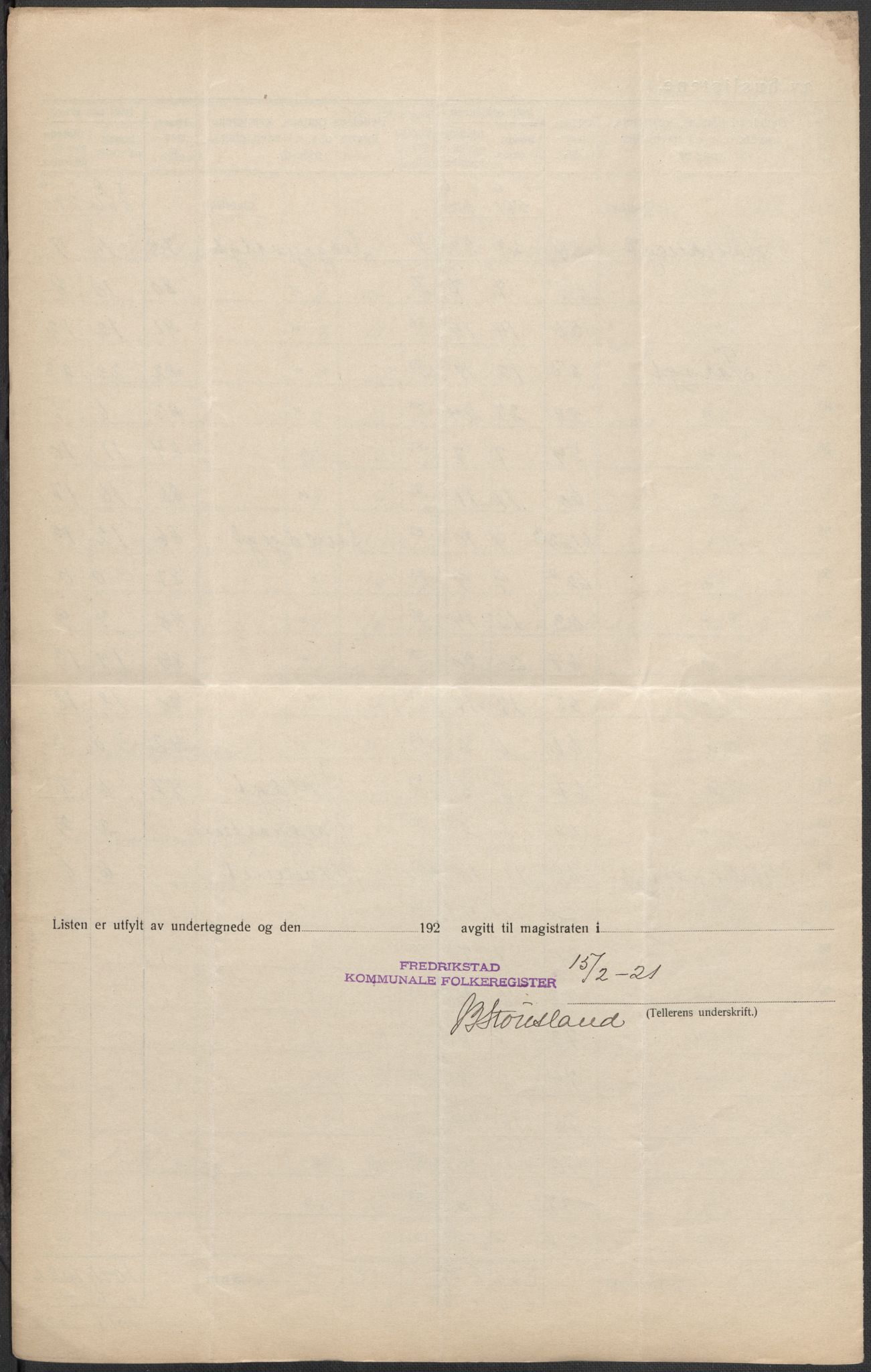 SAO, 1920 census for Fredrikstad, 1920, p. 7