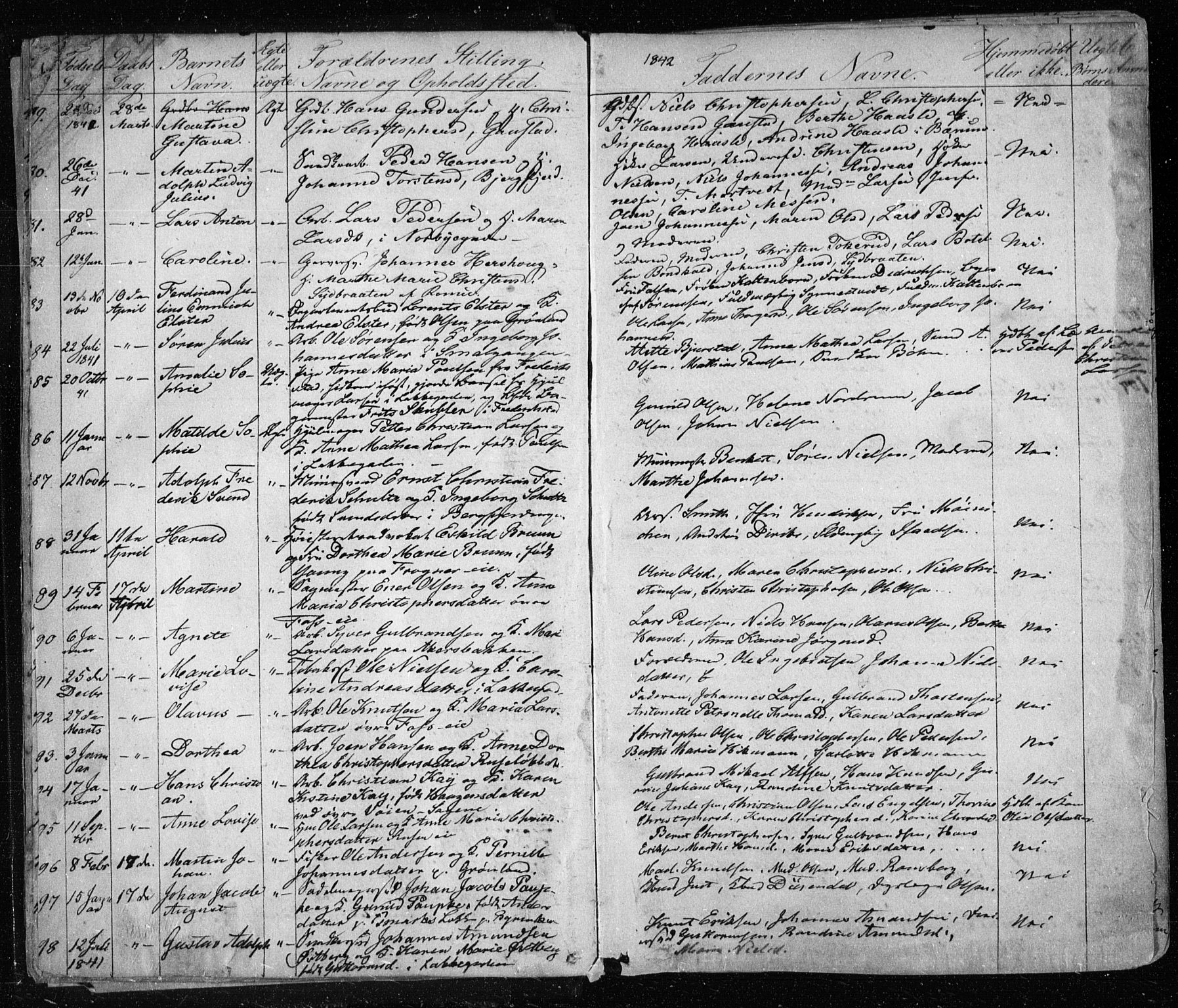 Aker prestekontor kirkebøker, AV/SAO-A-10861/F/L0019: Parish register (official) no. 19, 1842-1852, p. 6