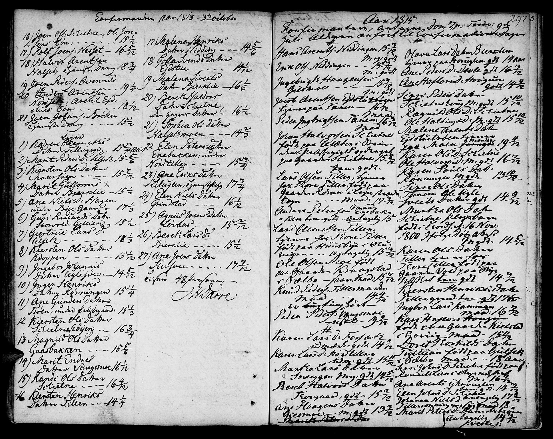 Ministerialprotokoller, klokkerbøker og fødselsregistre - Sør-Trøndelag, SAT/A-1456/618/L0438: Parish register (official) no. 618A03, 1783-1815, p. 297
