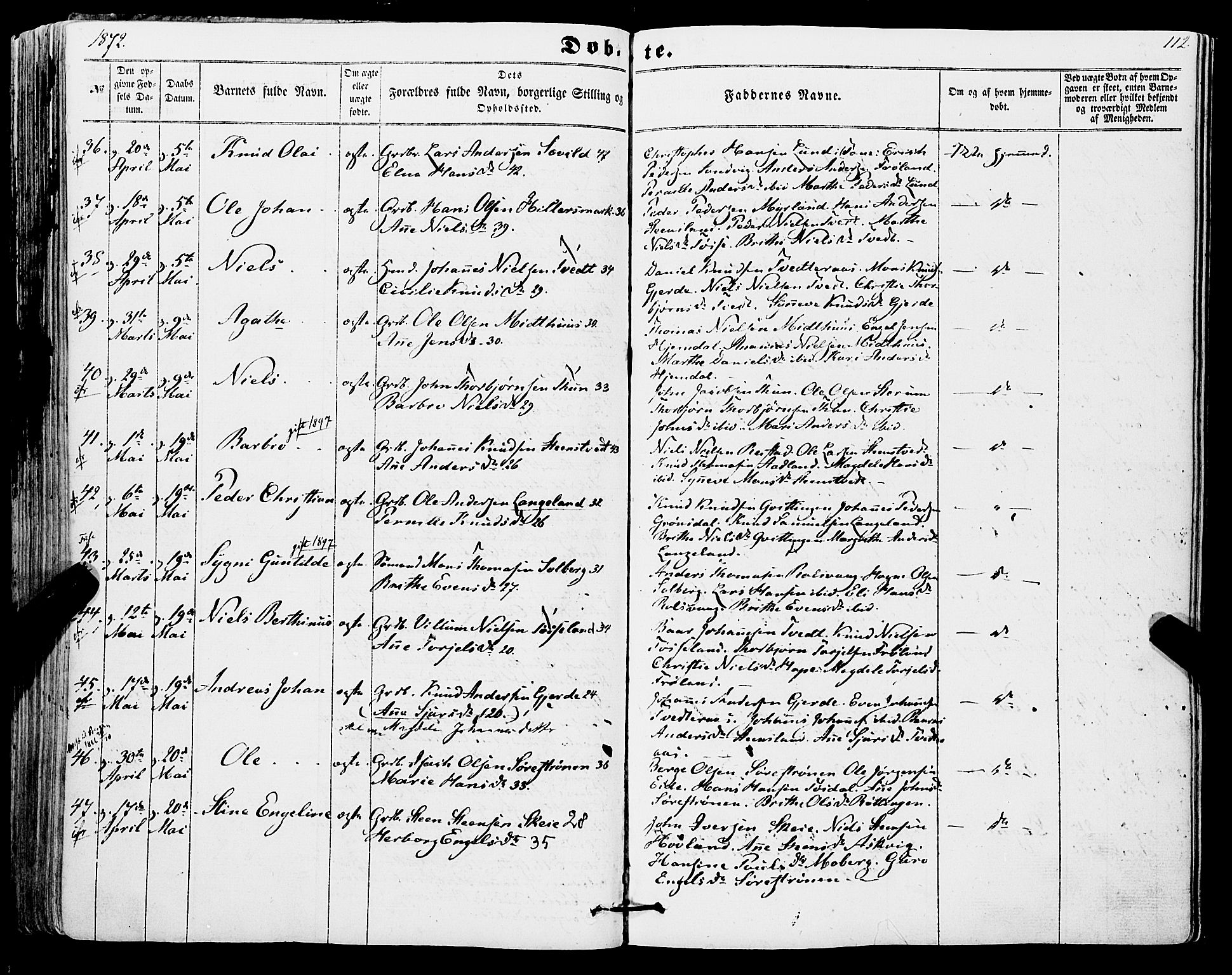 Os sokneprestembete, AV/SAB-A-99929: Parish register (official) no. A 17, 1860-1873, p. 112