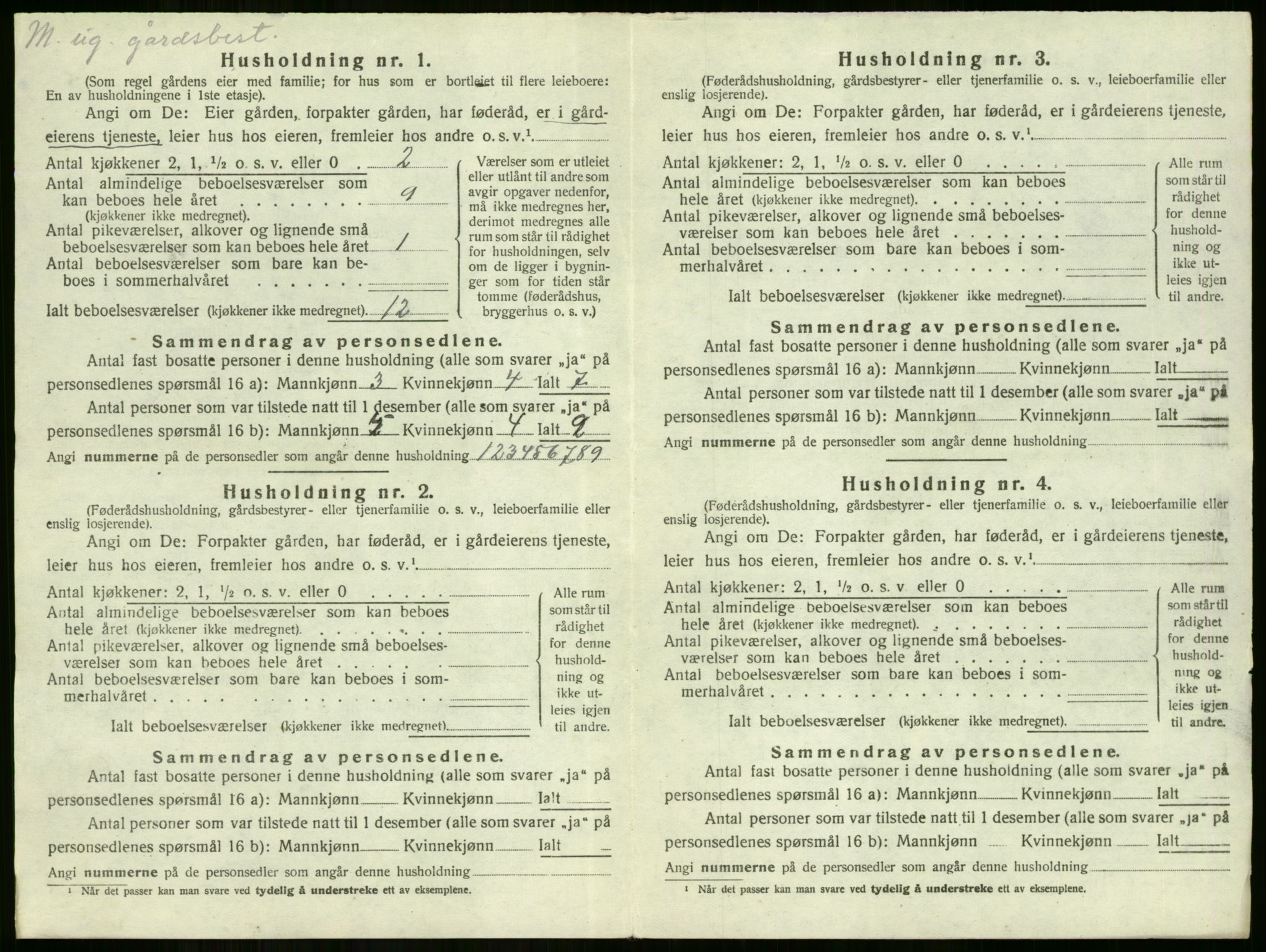 SAKO, 1920 census for Hole, 1920, p. 545