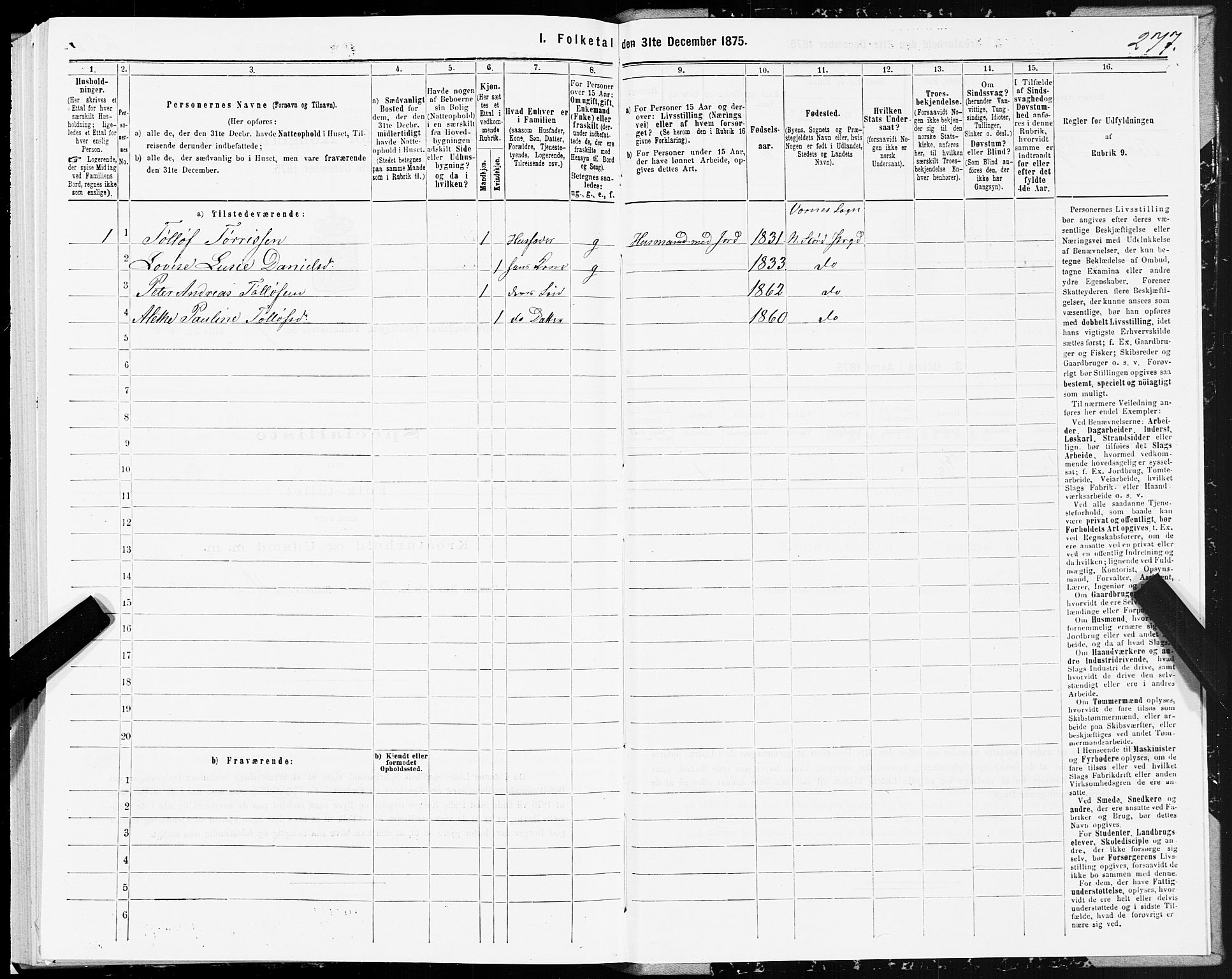 SAT, 1875 census for 1714P Nedre Stjørdal, 1875, p. 4277