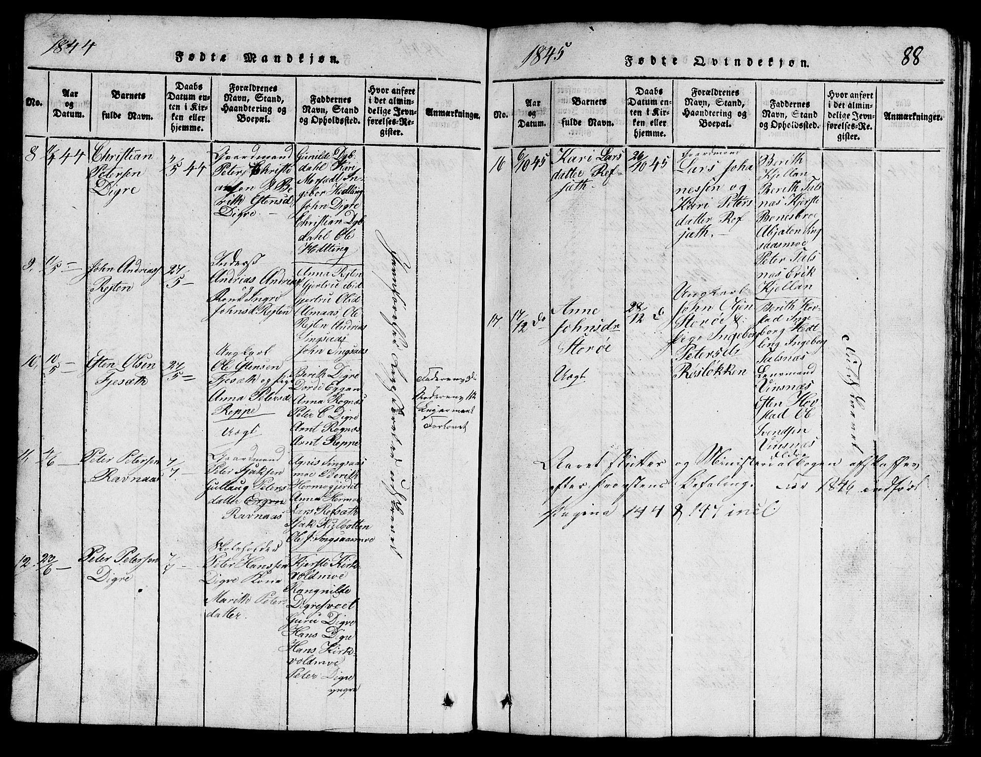 Ministerialprotokoller, klokkerbøker og fødselsregistre - Sør-Trøndelag, SAT/A-1456/688/L1026: Parish register (copy) no. 688C01, 1817-1860, p. 88