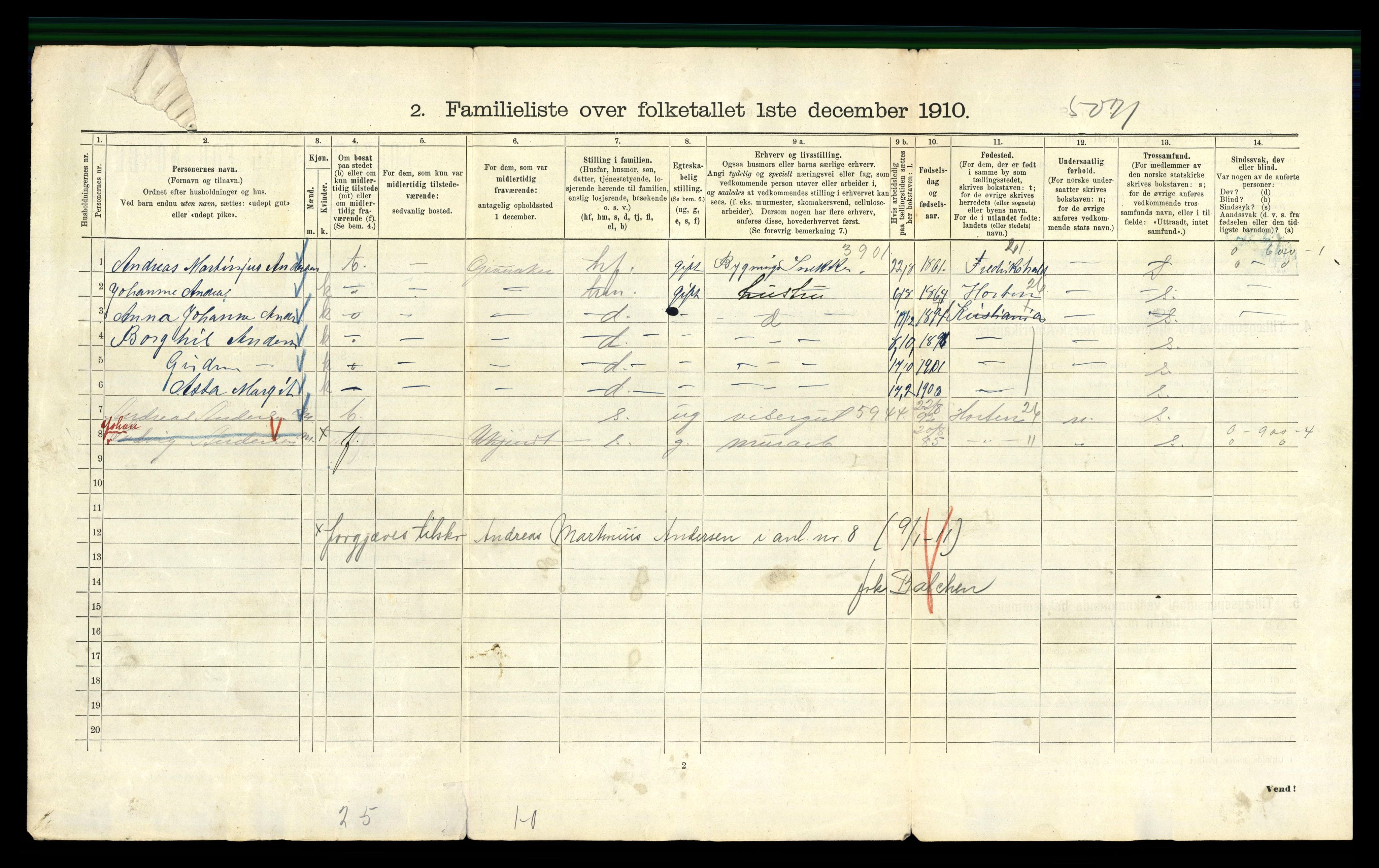 RA, 1910 census for Kristiania, 1910, p. 31936