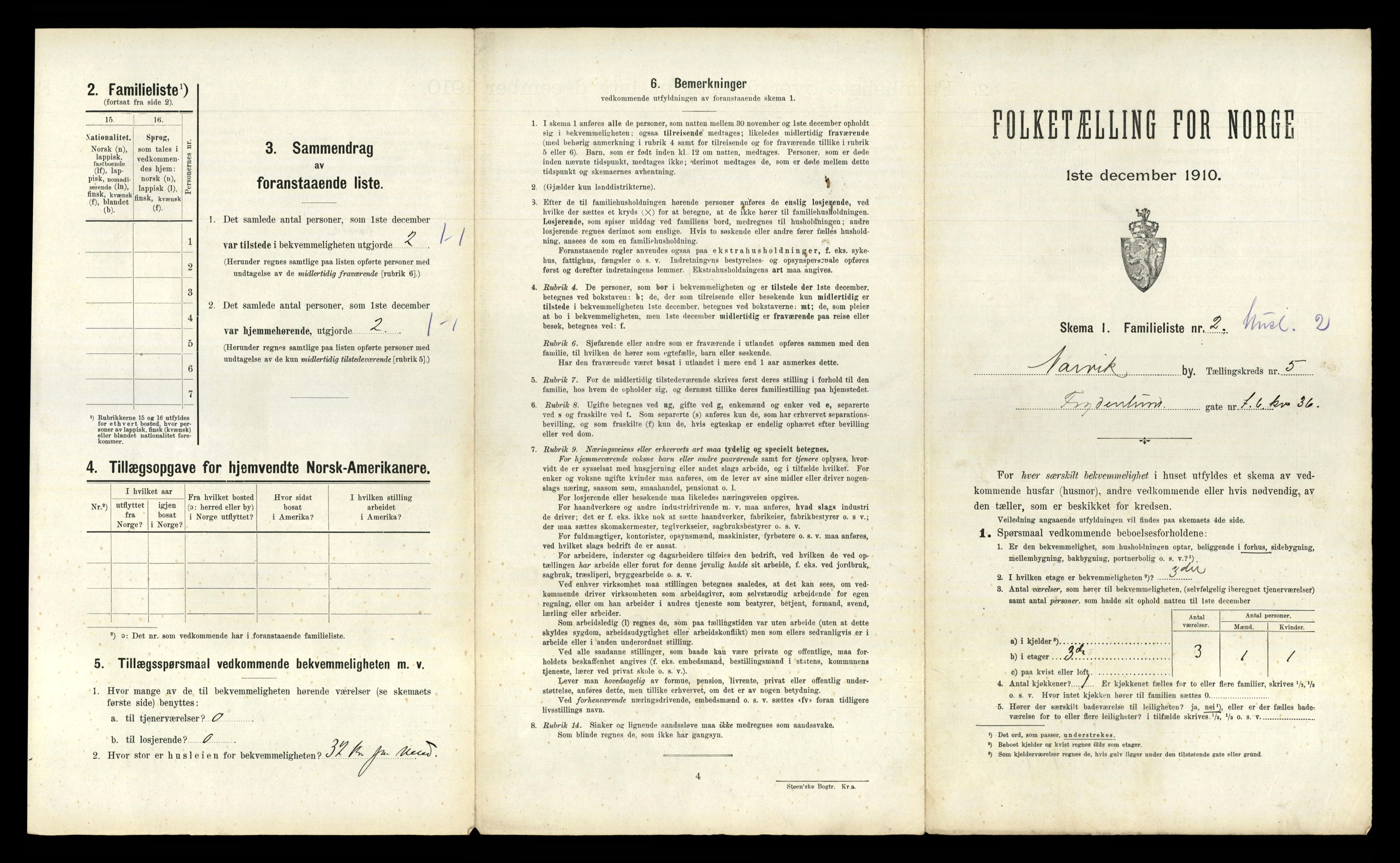 RA, 1910 census for Narvik, 1910, p. 1941