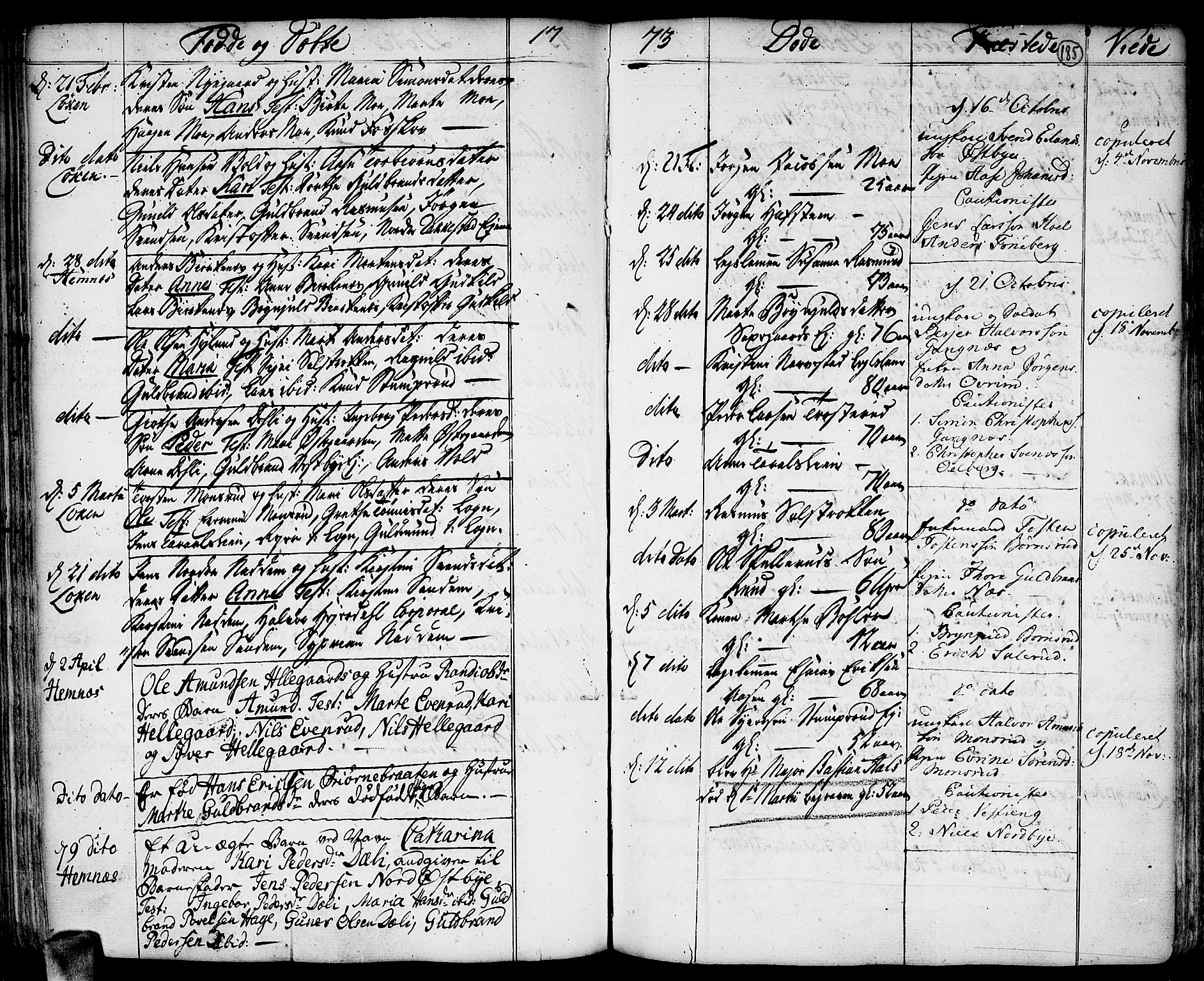 Høland prestekontor Kirkebøker, AV/SAO-A-10346a/F/Fa/L0004: Parish register (official) no. I 4, 1757-1780, p. 185