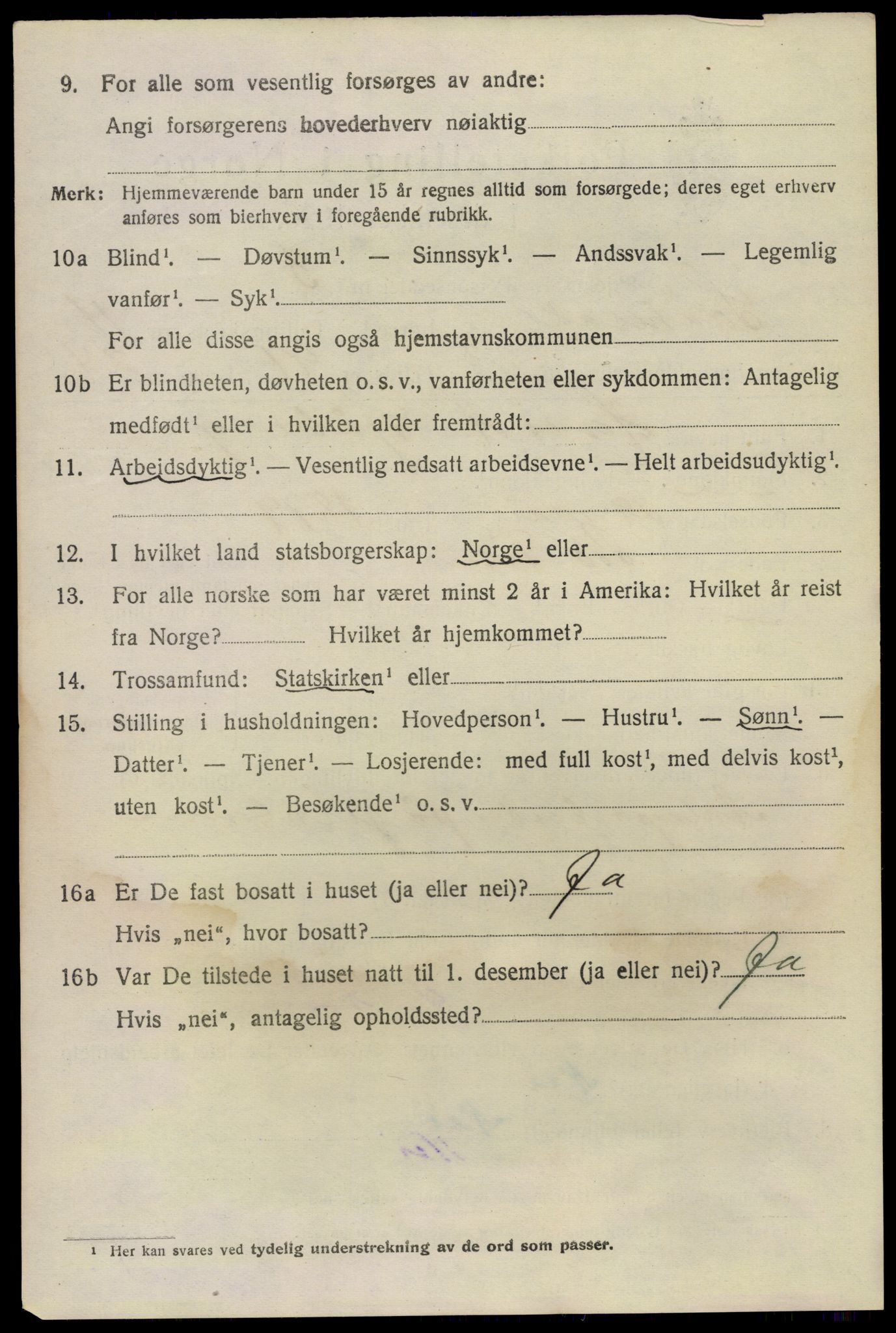 SAKO, 1920 census for Sauherad, 1920, p. 8289