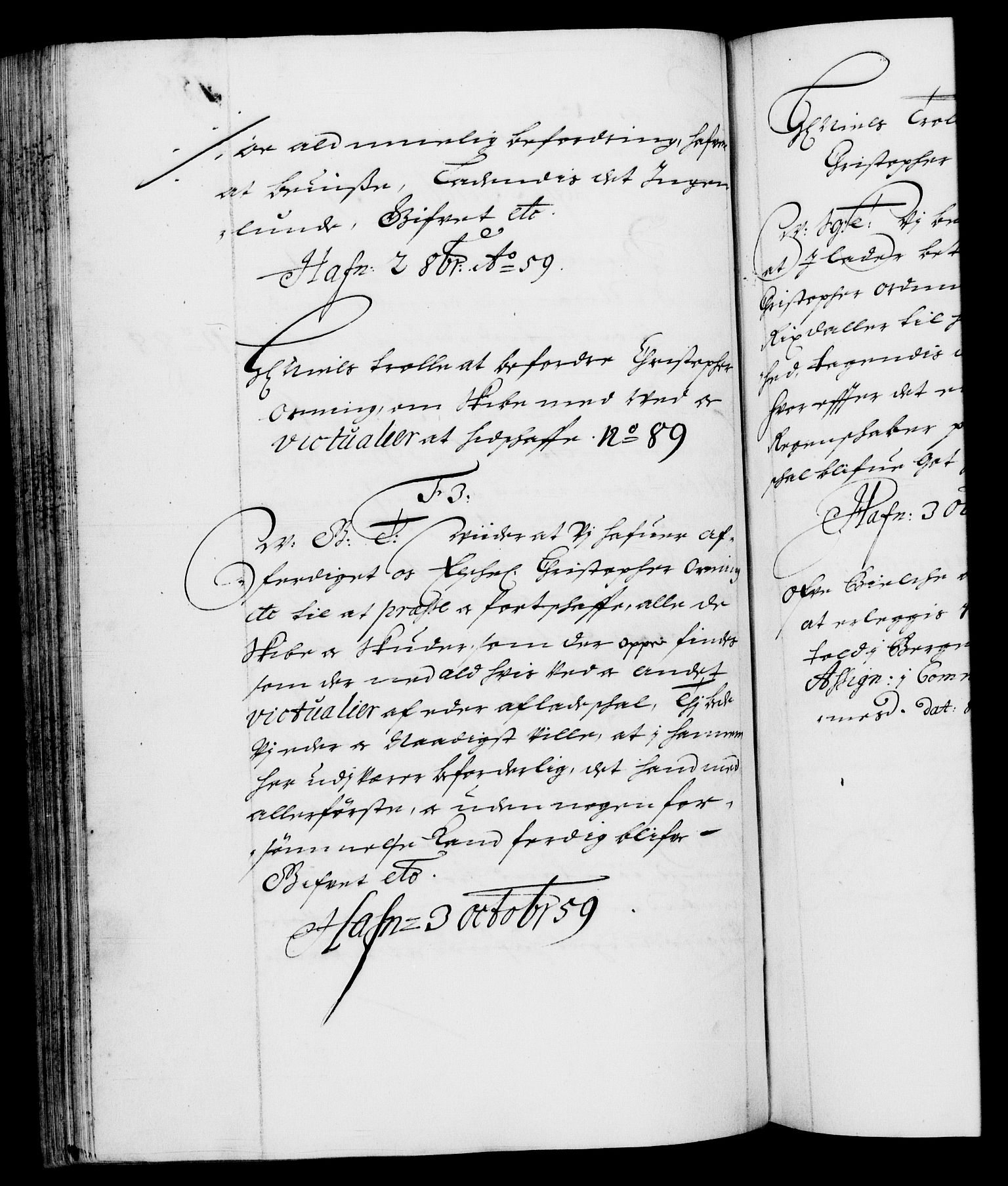 Danske Kanselli 1572-1799, AV/RA-EA-3023/F/Fc/Fca/Fcab/L0010: Norske tegnelser (mikrofilm), 1657-1660, p. 188b