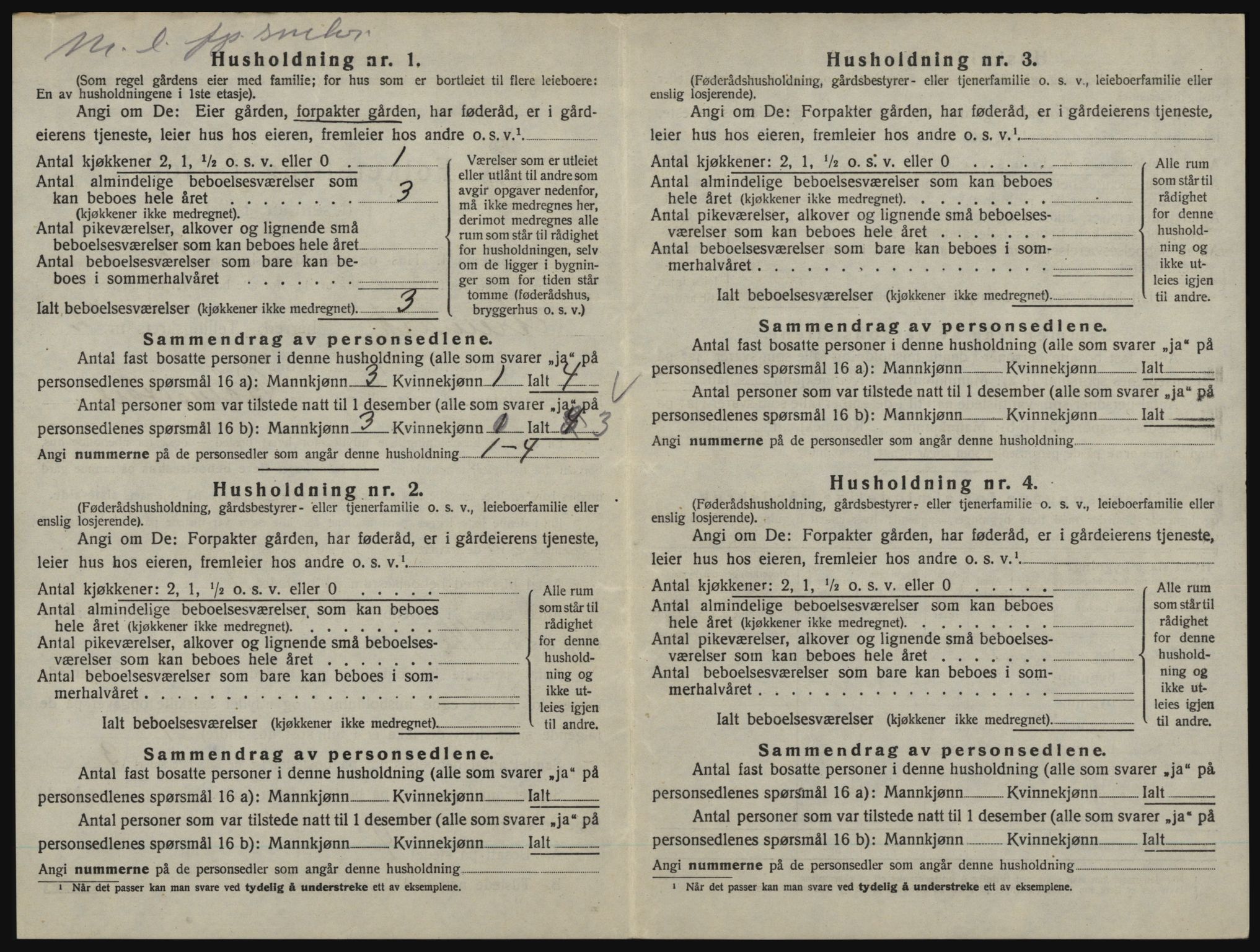 SAO, 1920 census for Aremark, 1920, p. 276