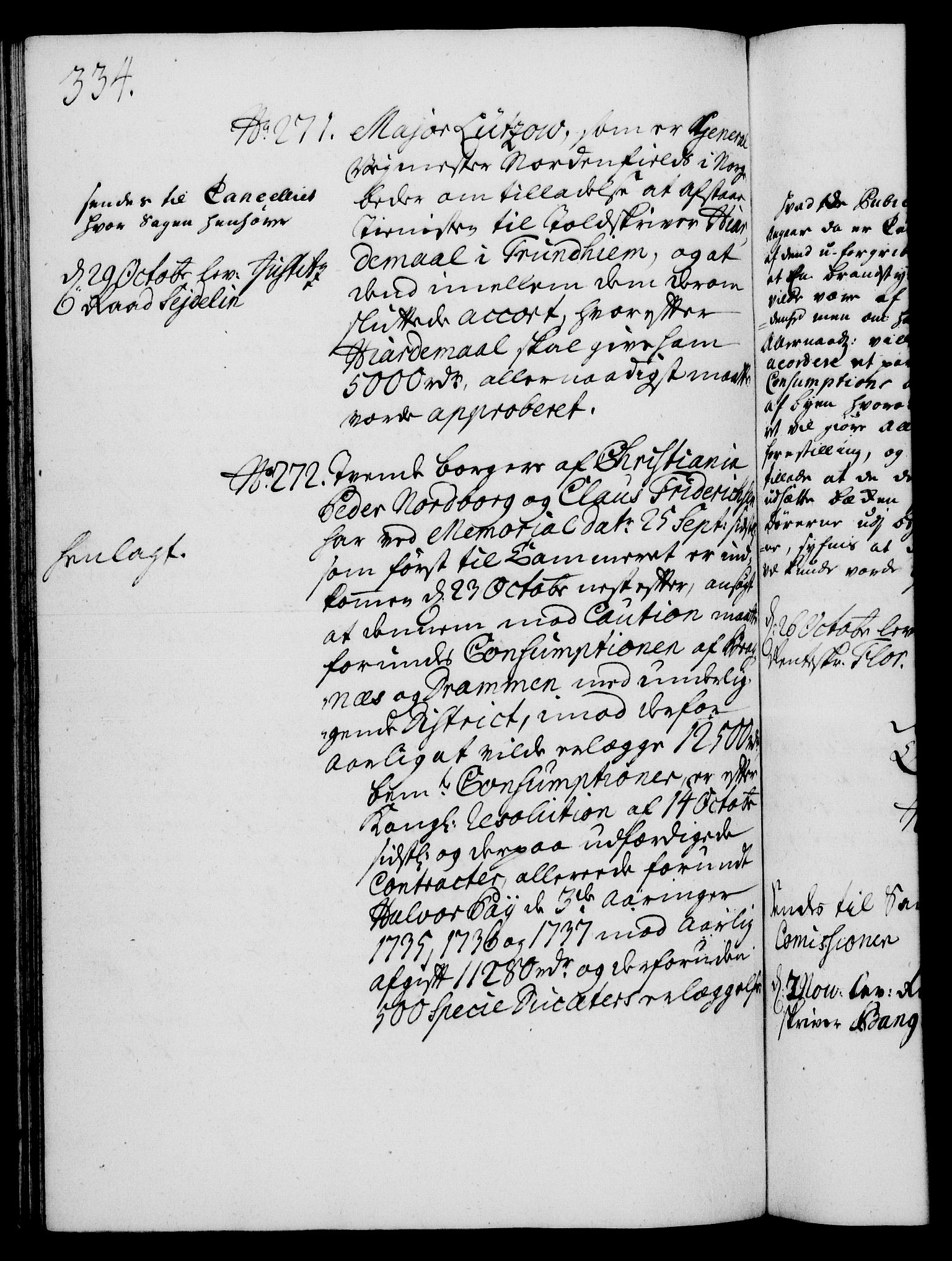 Rentekammeret, Kammerkanselliet, RA/EA-3111/G/Gh/Gha/L0016: Norsk ekstraktmemorialprotokoll (merket RK 53.61), 1734-1735, p. 334