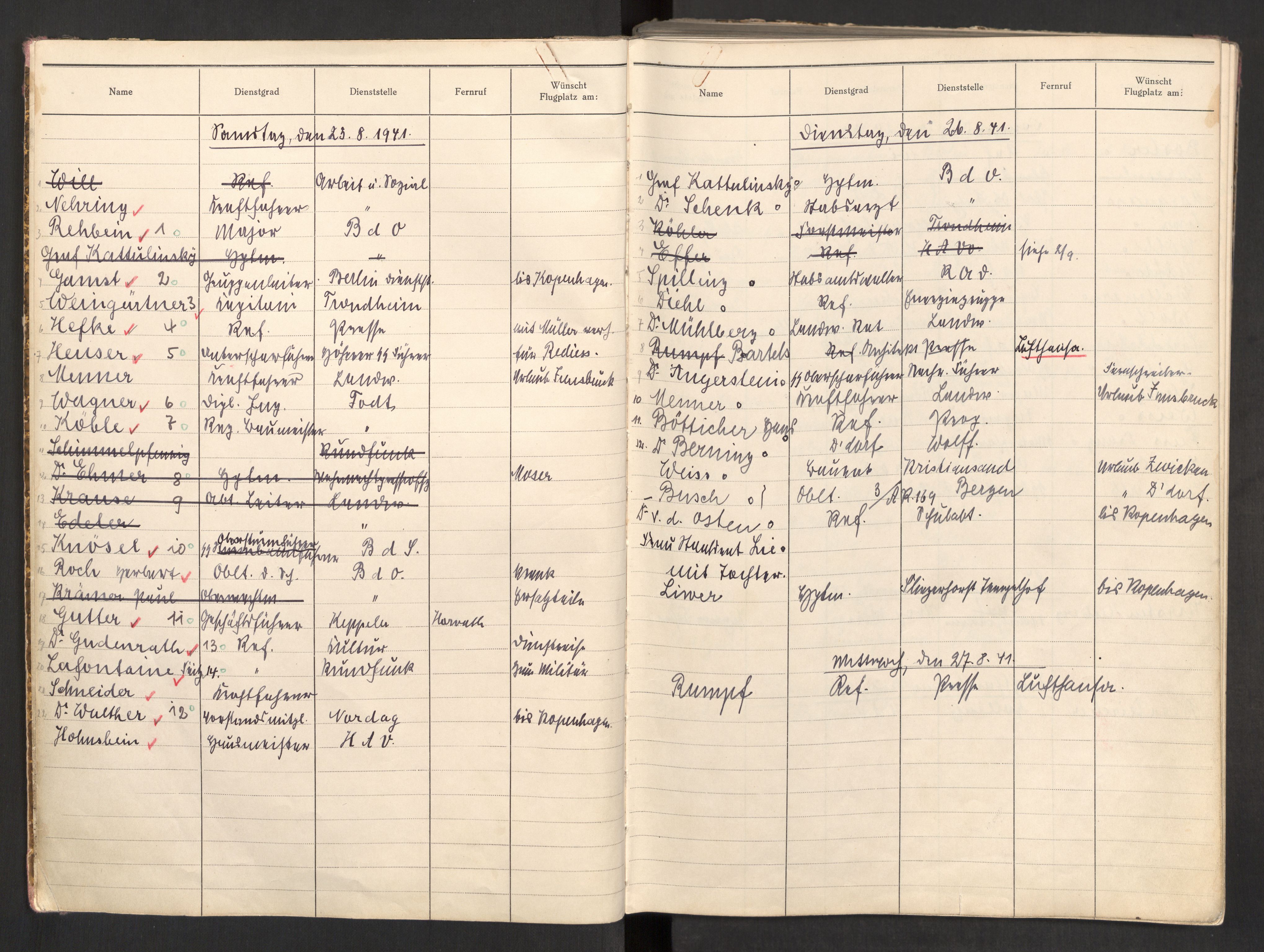 Tyske arkiver, Reichskommissariat, AV/RA-RAFA-2174/E/Eb/Ebb/L0013: Sivile tyske flygninger mellom Norge og Tyskland, 1941-1945