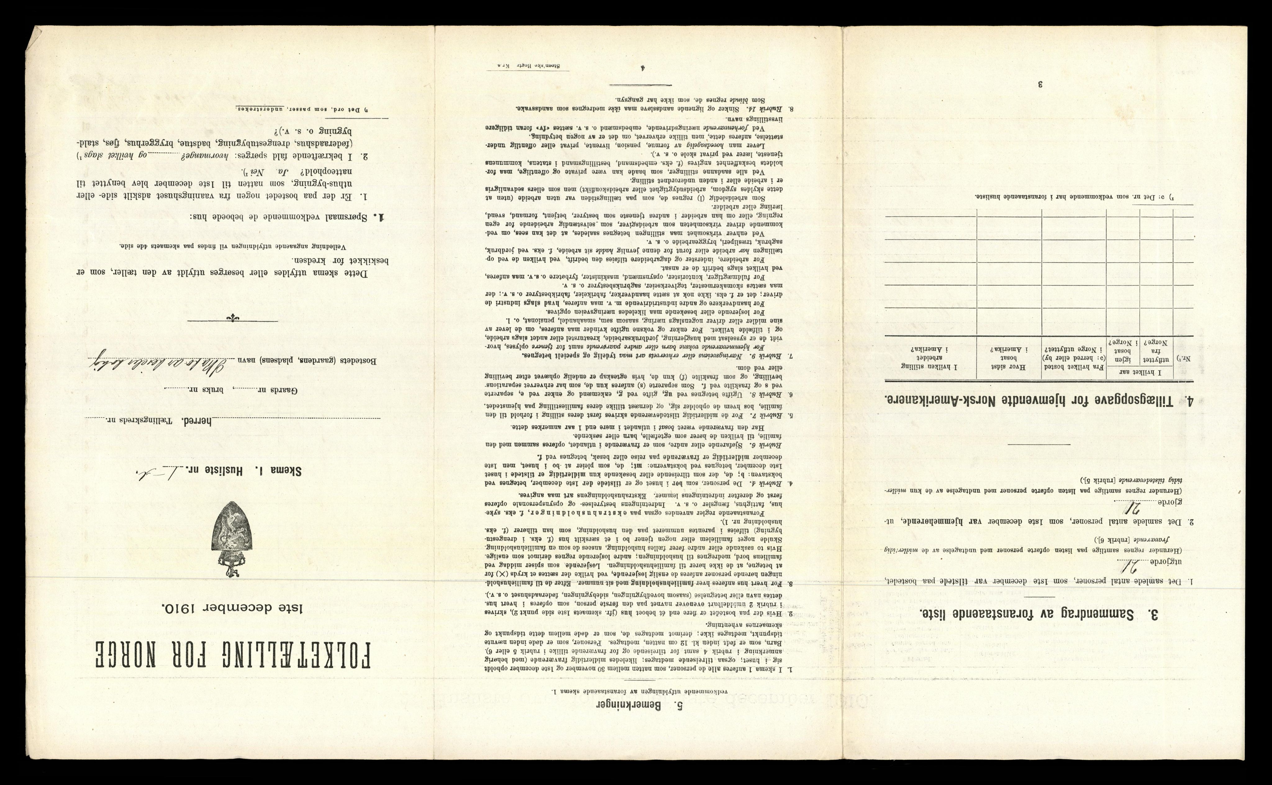 RA, 1910 census for Aker, 1910, p. 1305