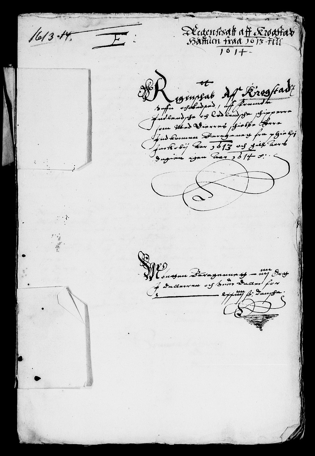 Rentekammeret inntil 1814, Reviderte regnskaper, Lensregnskaper, AV/RA-EA-5023/R/Rb/Rba/L0032: Akershus len, 1608-1614