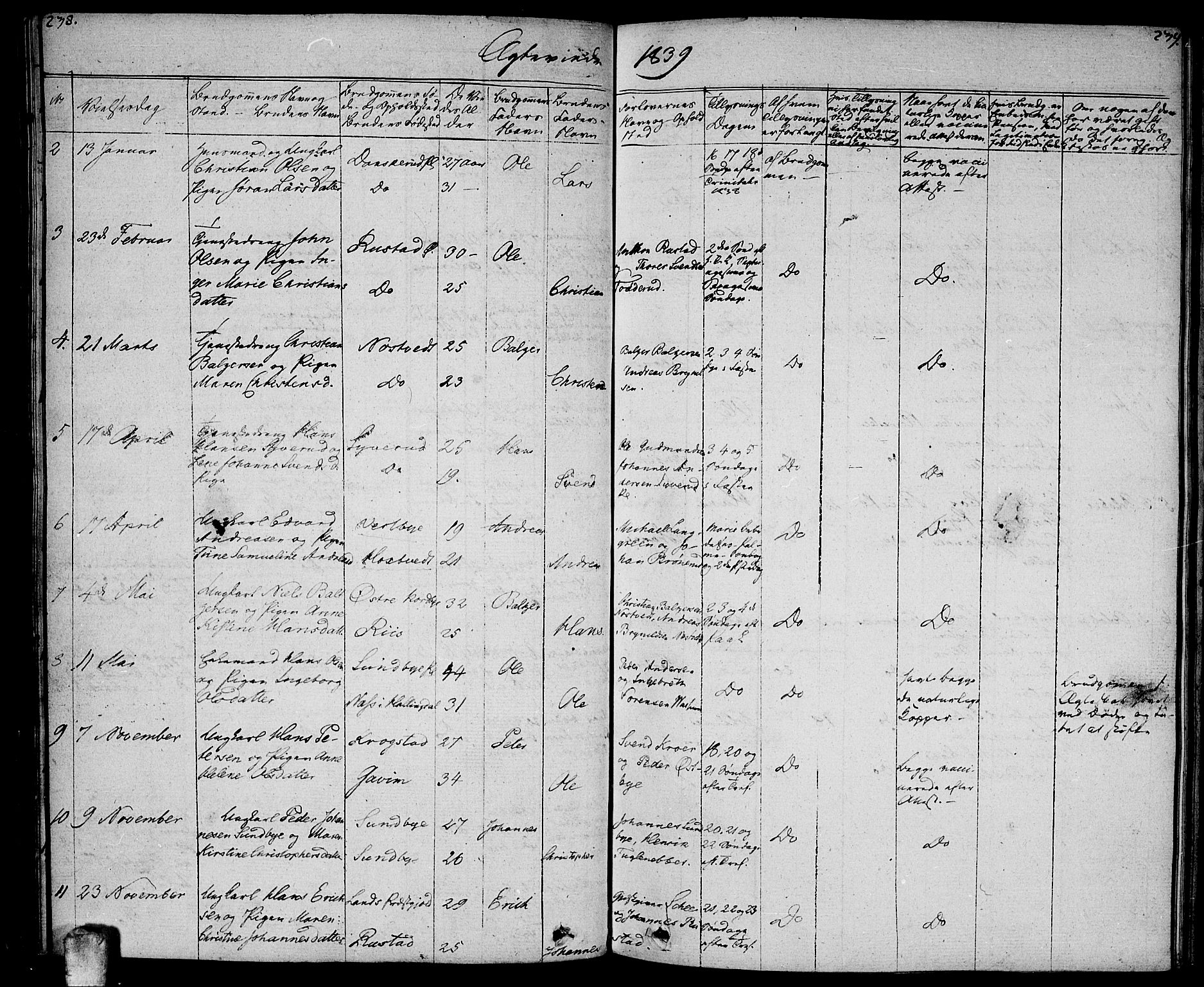 Ås prestekontor Kirkebøker, SAO/A-10894/F/Fa/L0005: Parish register (official) no. I 5, 1827-1840, p. 238-239