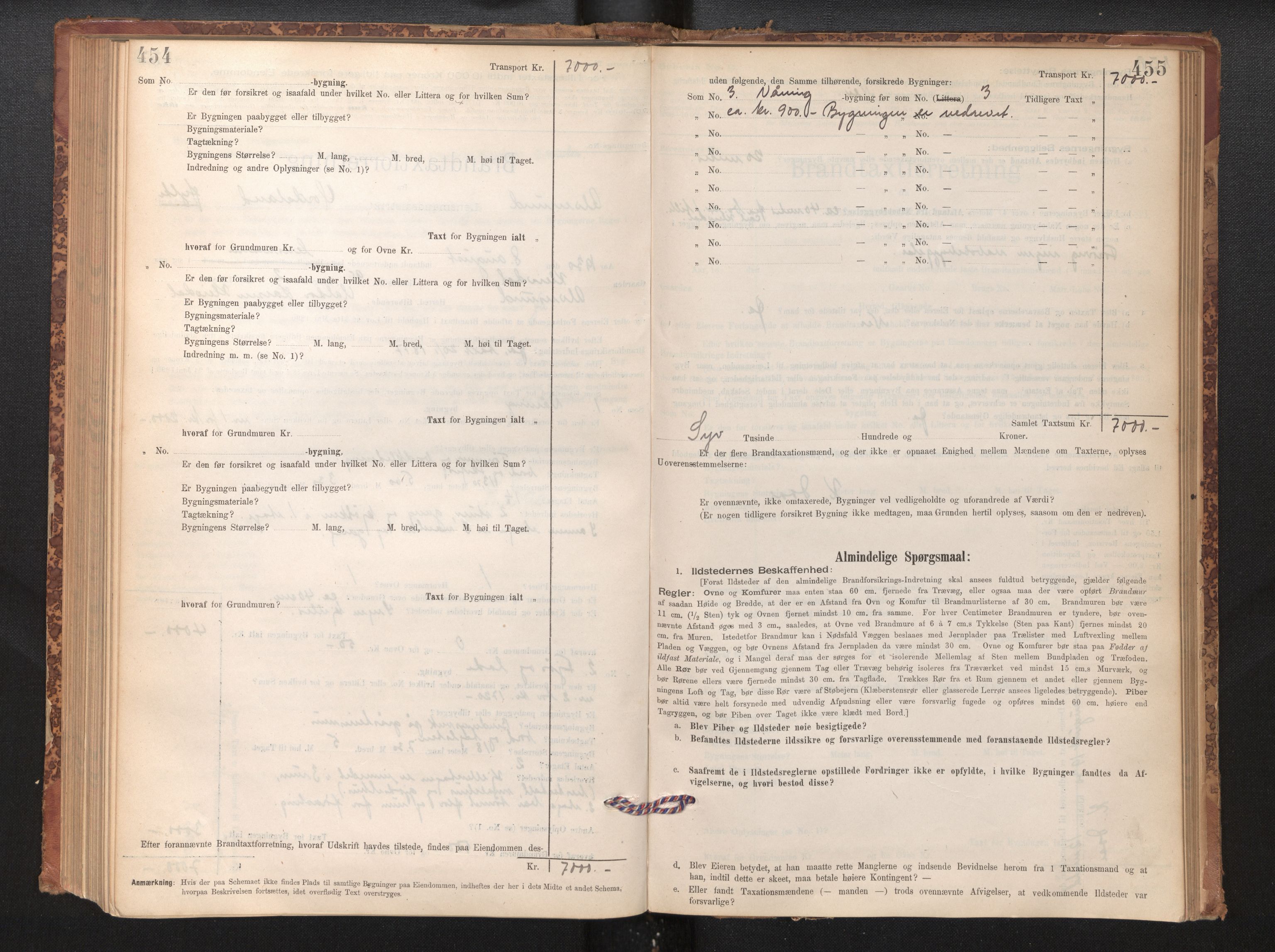 Lensmannen i Alversund, SAB/A-30701/0012/L0004: Branntakstprotokoll, skjematakst, 1894-1953, p. 454-455