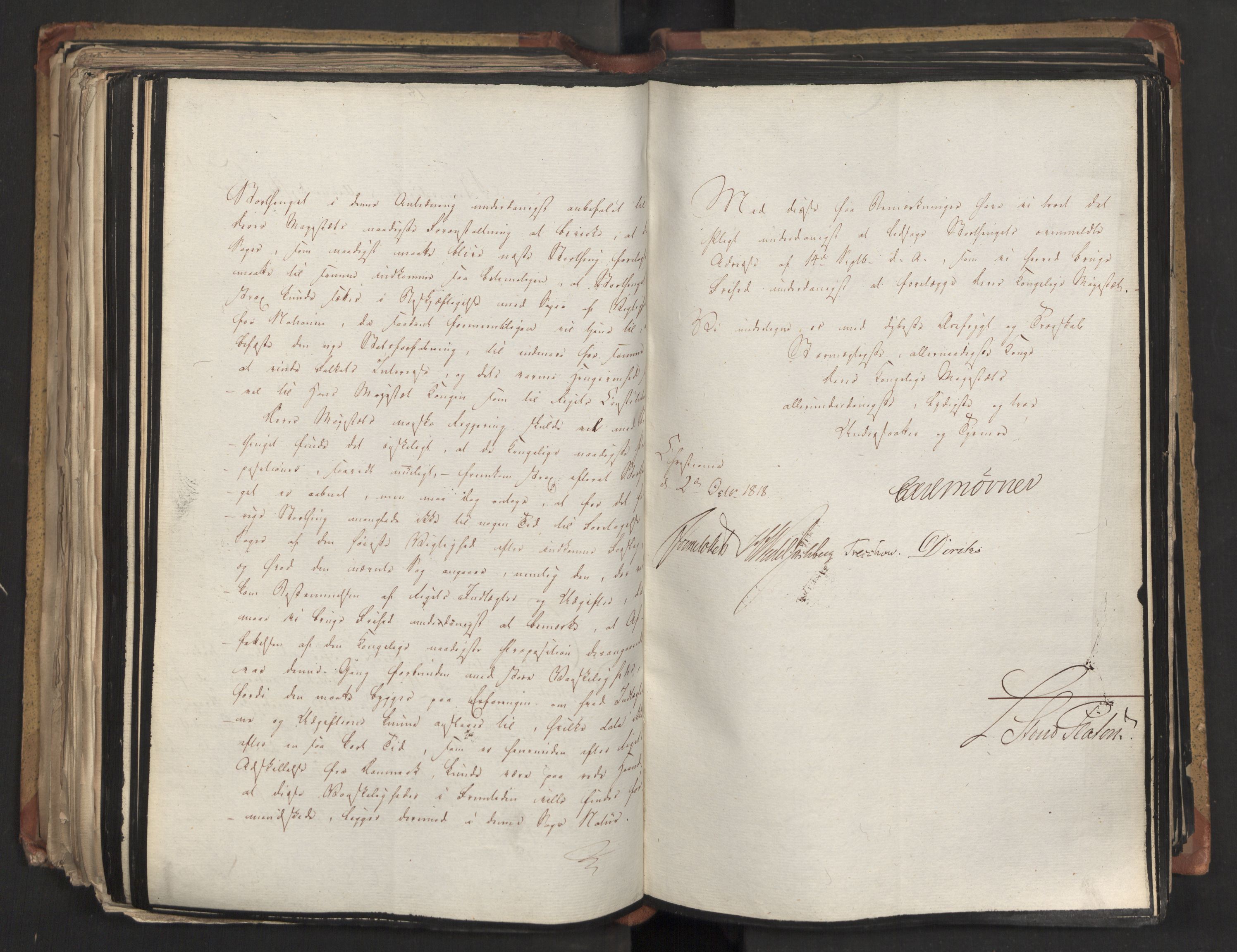 Statsrådsavdelingen i Stockholm, AV/RA-S-1003/D/Da/L0015: Regjeringsinnstillinger nr. 3058-3300, 1818, p. 318