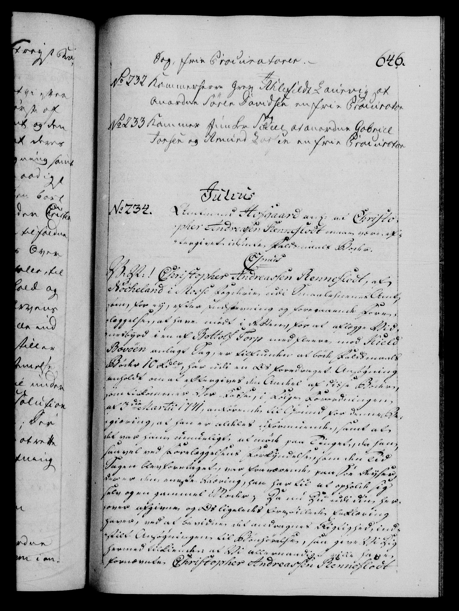 Danske Kanselli 1572-1799, AV/RA-EA-3023/F/Fc/Fca/Fcab/L0045: Norske tegnelser, 1792-1796, p. 646a