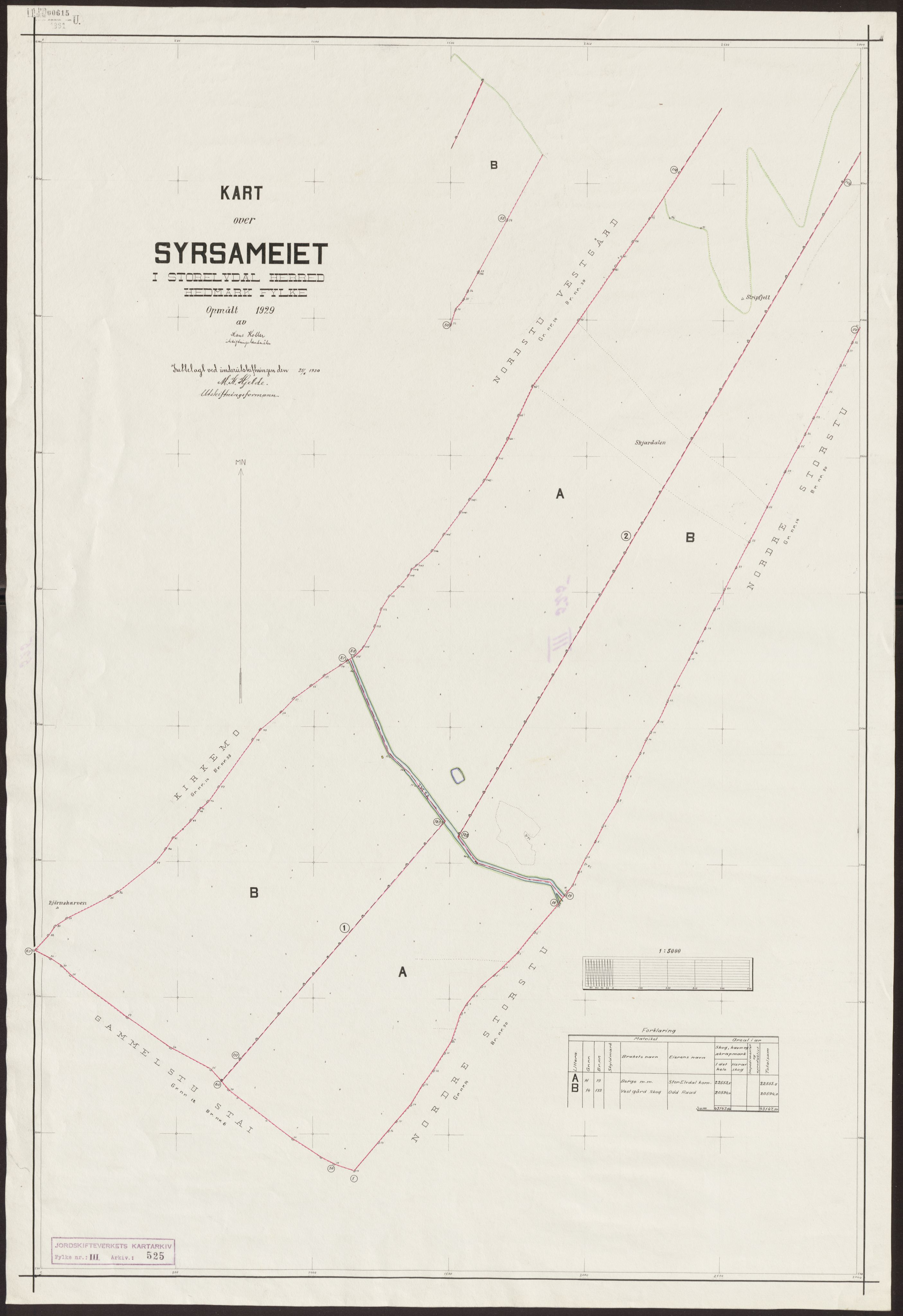 Jordskifteverkets kartarkiv, AV/RA-S-3929/T, 1859-1988, p. 860