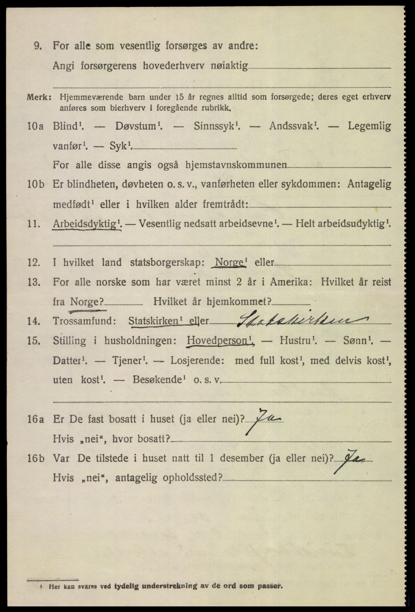 SAH, 1920 census for Sør-Fron, 1920, p. 1912