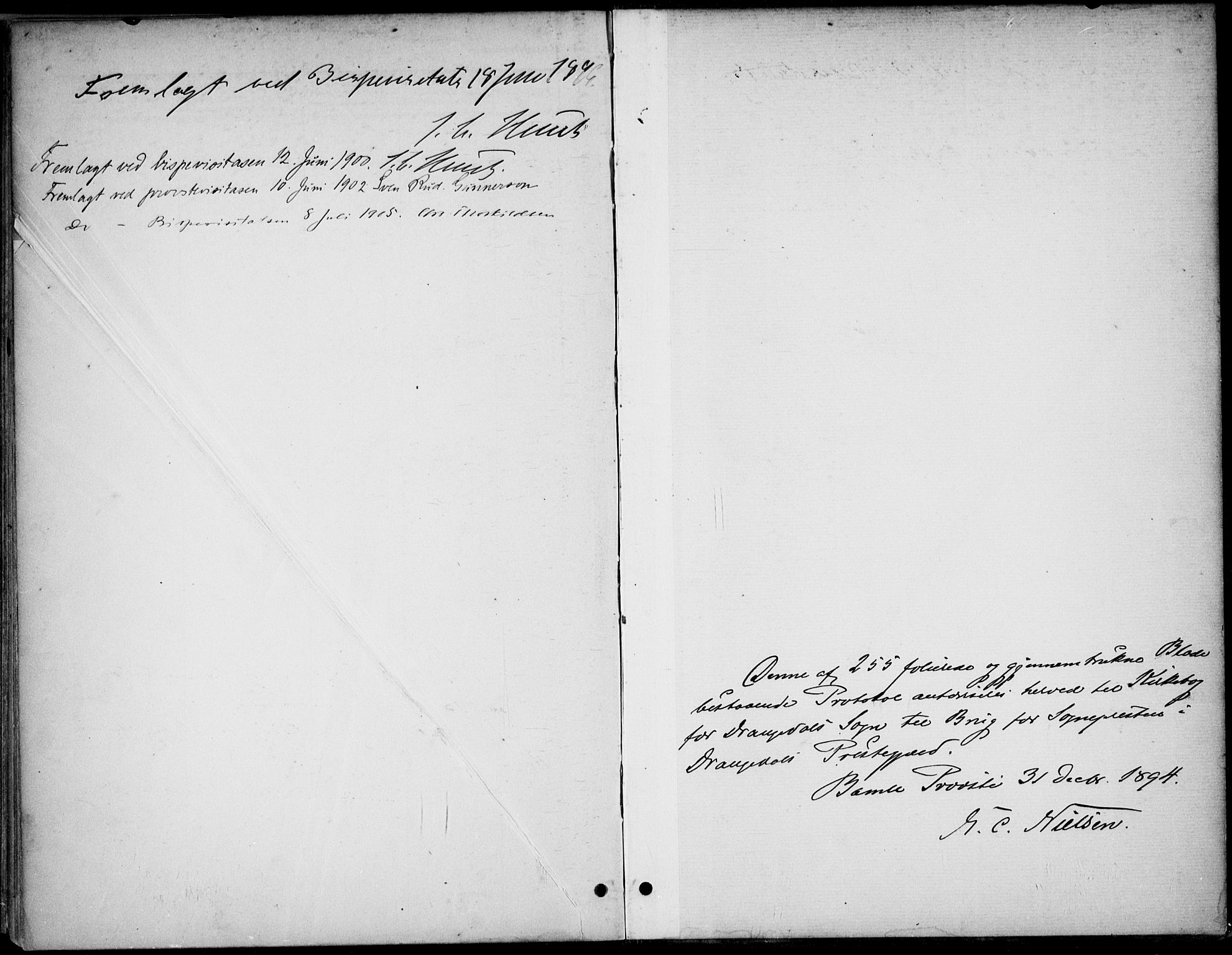 Drangedal kirkebøker, SAKO/A-258/F/Fa/L0012: Parish register (official) no. 12, 1895-1905