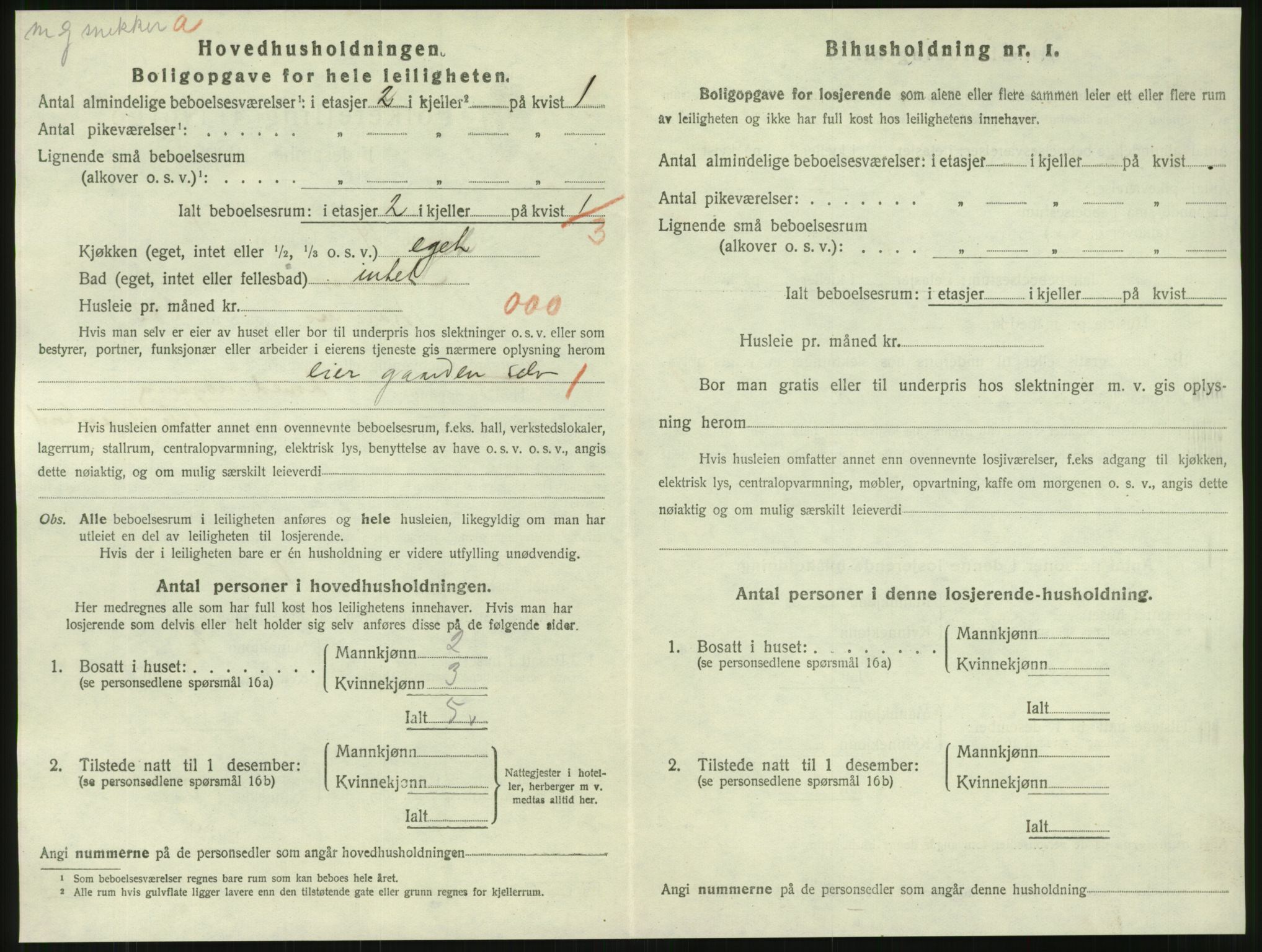 SAT, 1920 census for Namsos, 1920, p. 1650