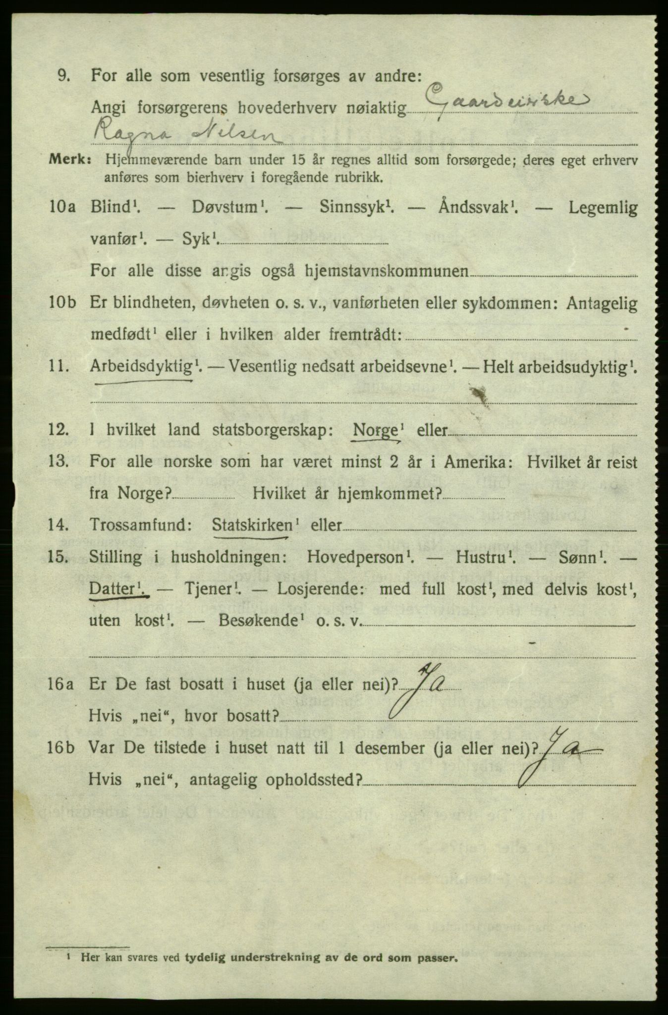 SAO, 1920 census for Fredrikshald, 1920, p. 25570