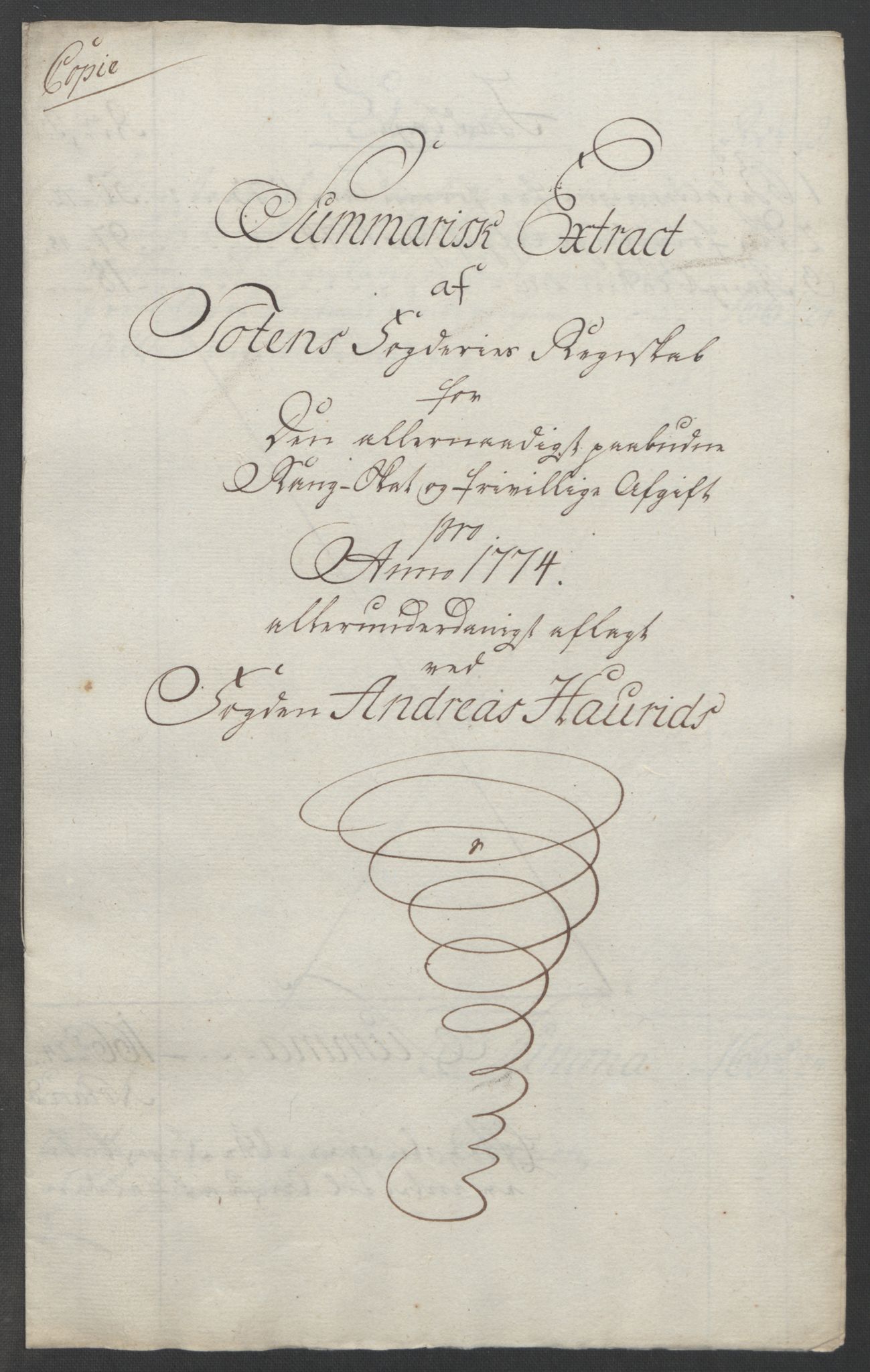 Rentekammeret inntil 1814, Reviderte regnskaper, Fogderegnskap, AV/RA-EA-4092/R19/L1399: Fogderegnskap Toten, Hadeland og Vardal, 1762-1783, p. 330