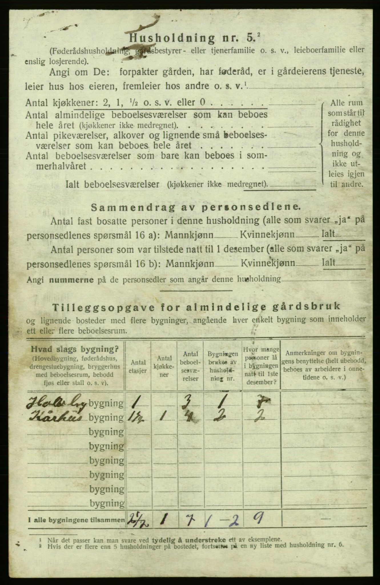 SAB, 1920 census for Kvinnherad, 1920, p. 894