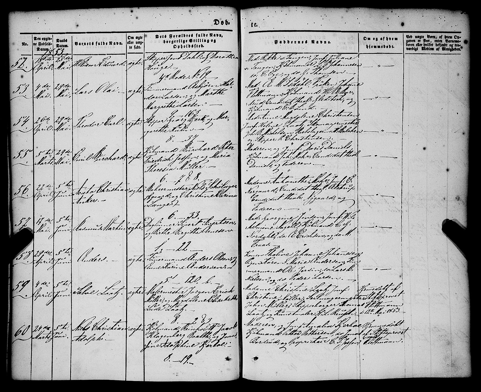 Nykirken Sokneprestembete, AV/SAB-A-77101/H/Haa/L0014: Parish register (official) no. B 1, 1844-1858, p. 85