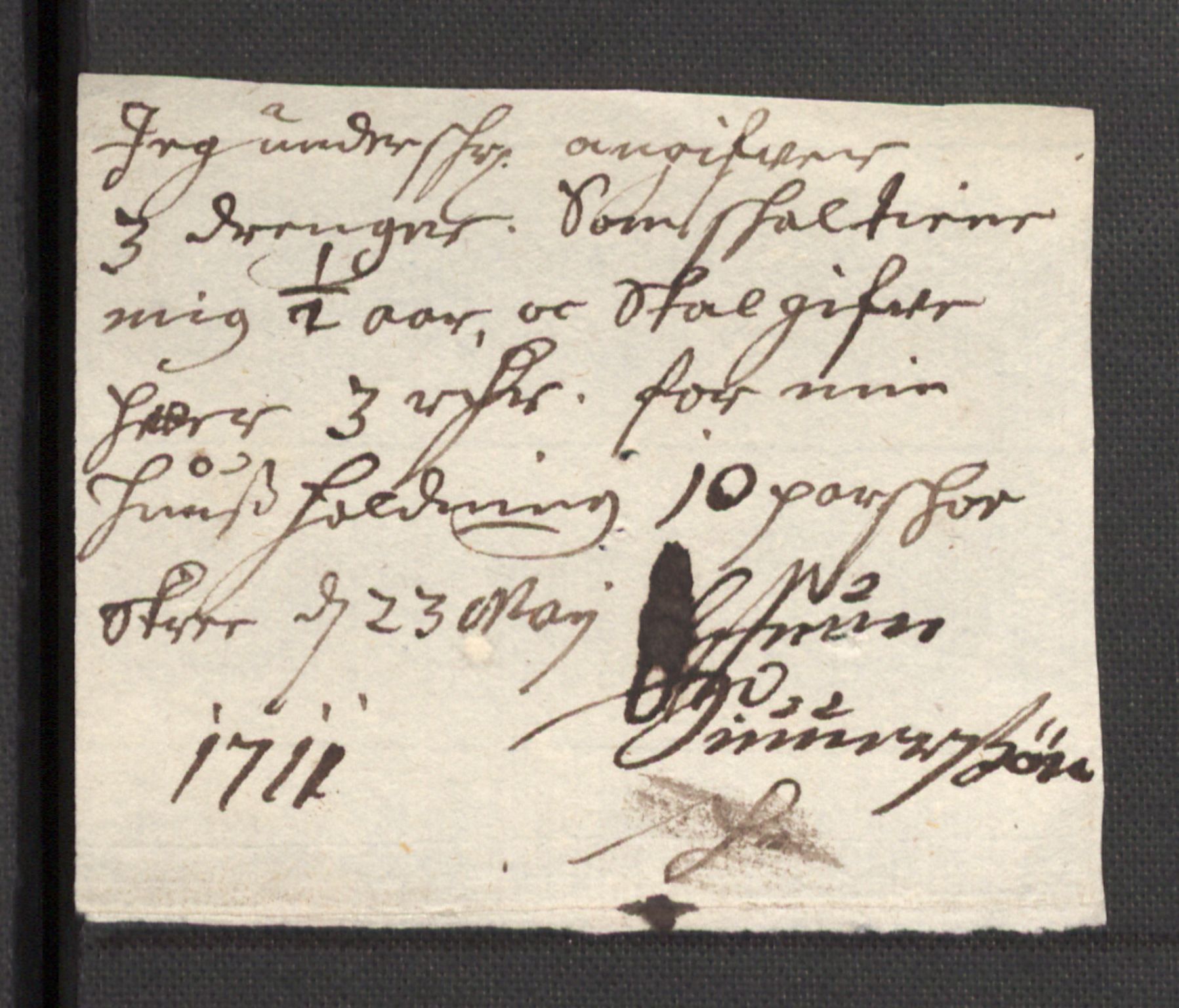 Rentekammeret inntil 1814, Reviderte regnskaper, Fogderegnskap, AV/RA-EA-4092/R36/L2121: Fogderegnskap Øvre og Nedre Telemark og Bamble, 1711, p. 222