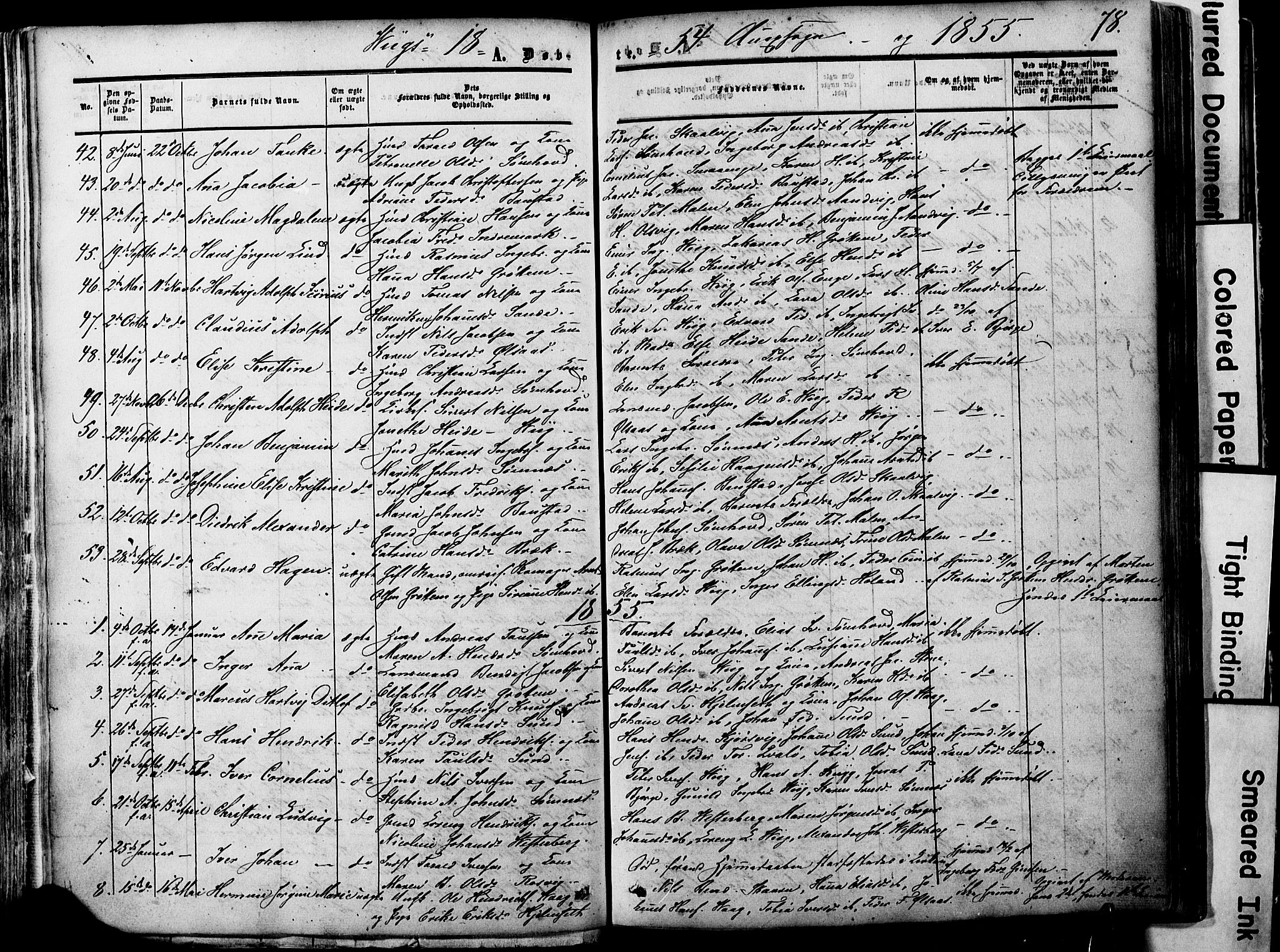 Ministerialprotokoller, klokkerbøker og fødselsregistre - Nordland, AV/SAT-A-1459/812/L0176: Parish register (official) no. 812A05, 1834-1874, p. 78