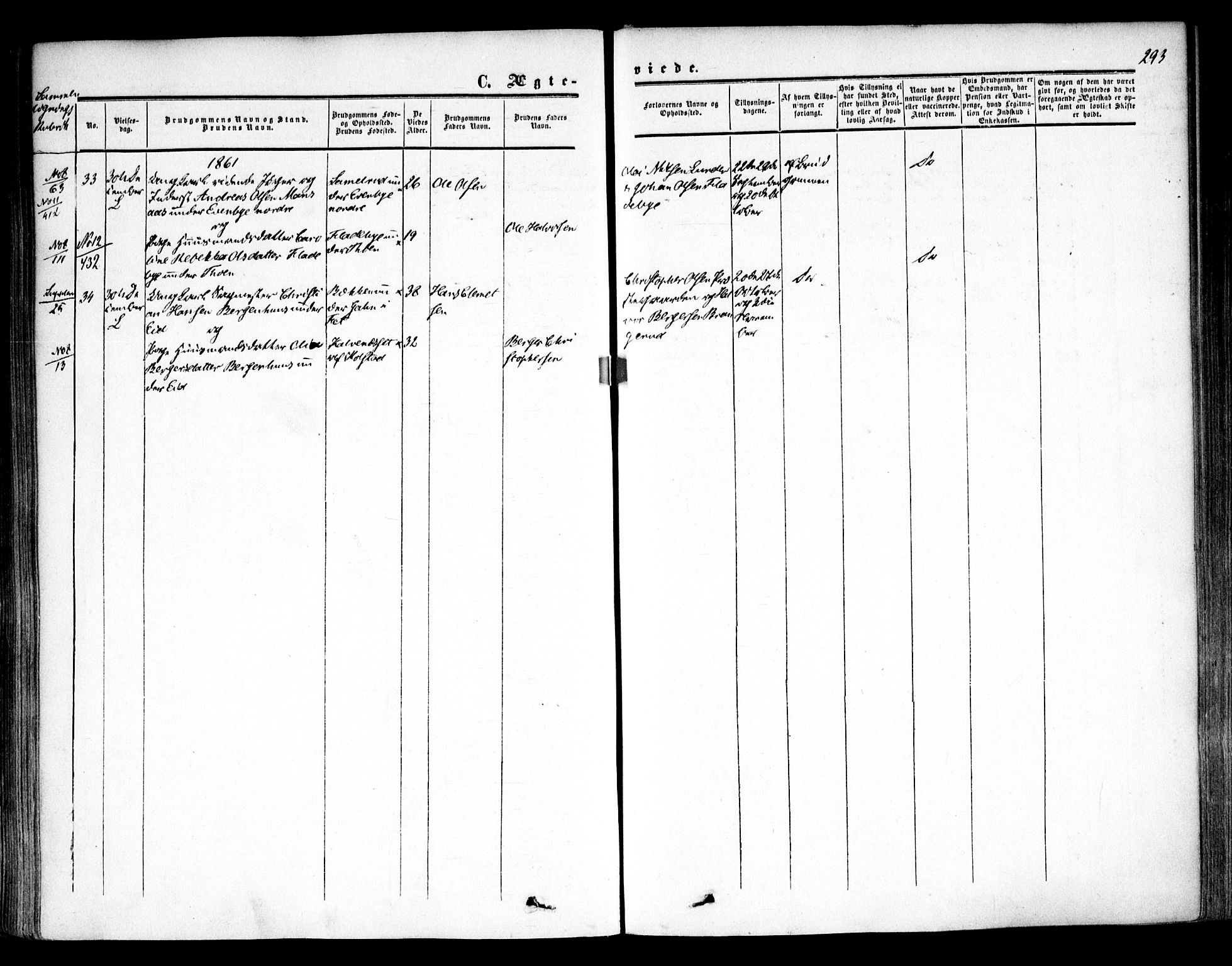 Høland prestekontor Kirkebøker, SAO/A-10346a/F/Fa/L0010: Parish register (official) no. I 10, 1854-1861, p. 293