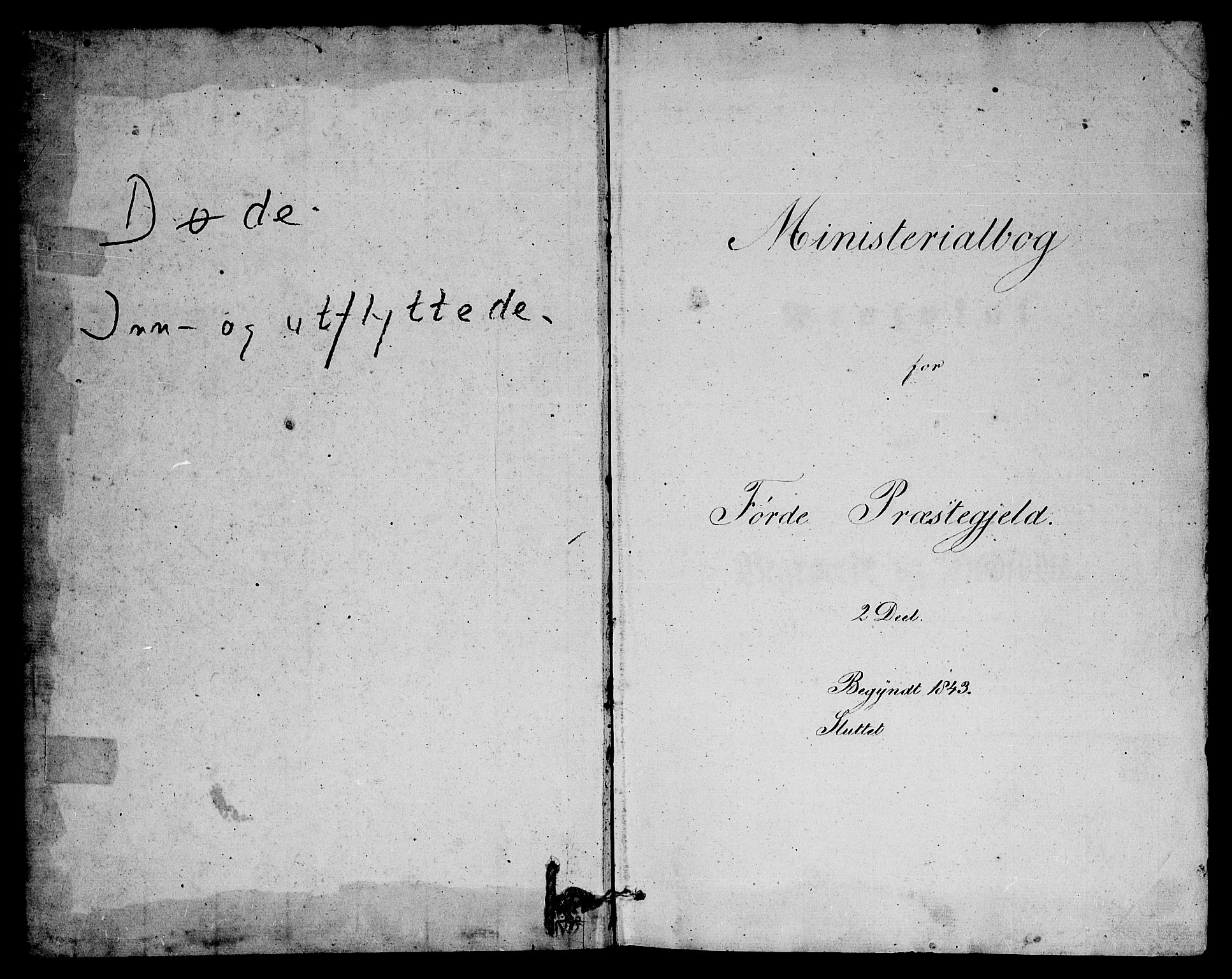 Førde sokneprestembete, SAB/A-79901/H/Haa/Haaa/L0008: Parish register (official) no. A 8, 1843-1860