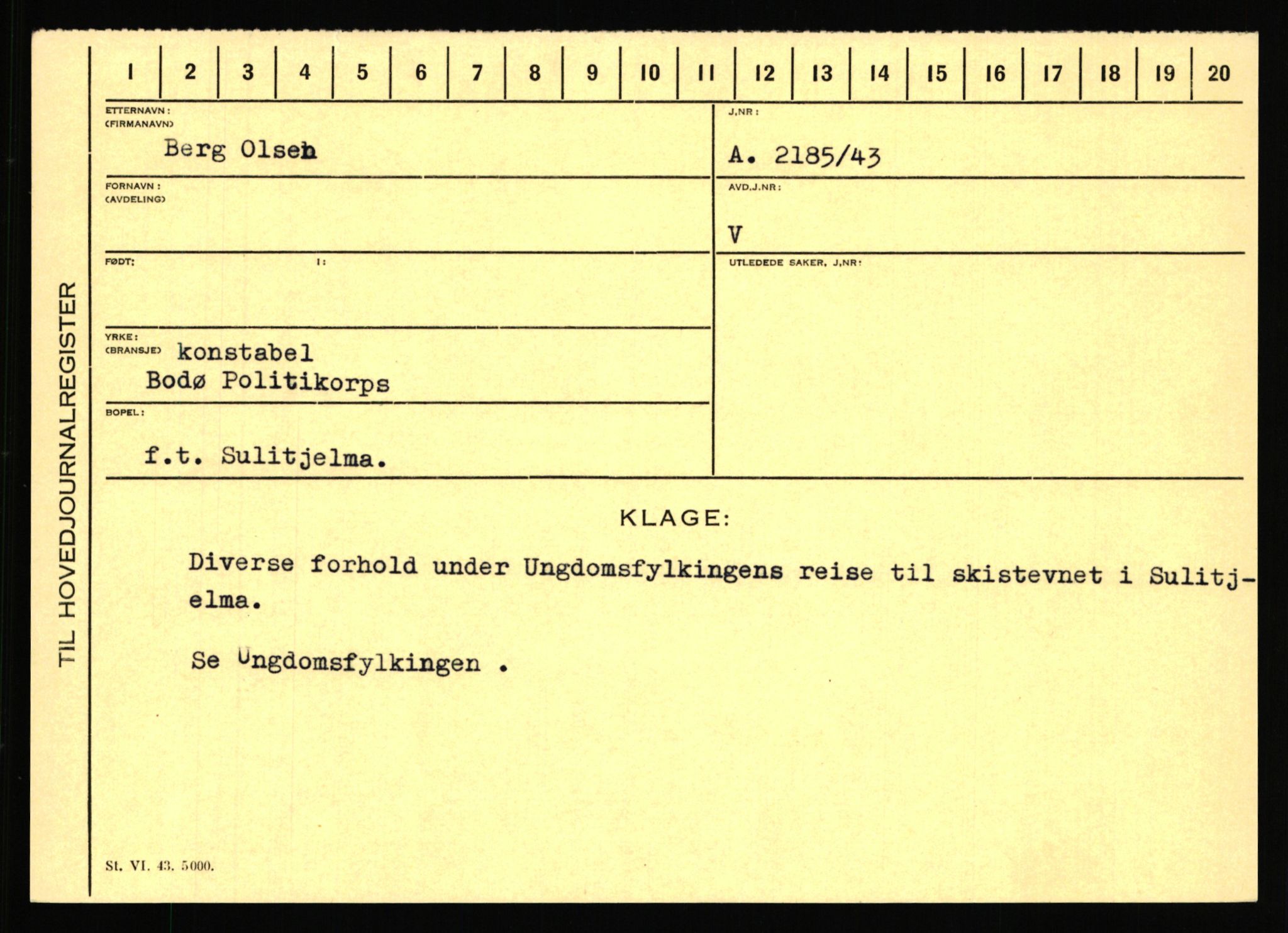 Statspolitiet - Hovedkontoret / Osloavdelingen, AV/RA-S-1329/C/Ca/L0012: Oanæs - Quistgaard	, 1943-1945, p. 340