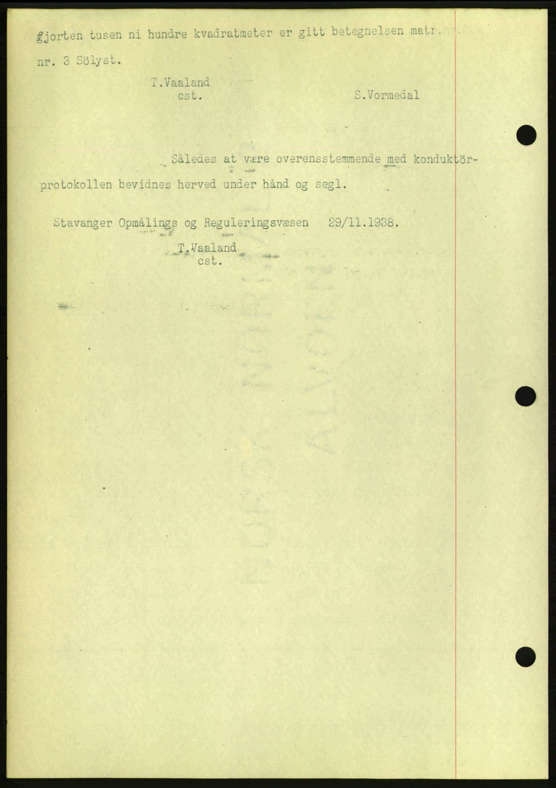 Stavanger byrett, AV/SAST-A-100455/002/G/Gb/L0014: Mortgage book no. A4, 1938-1939, Diary no: : 3283/1938