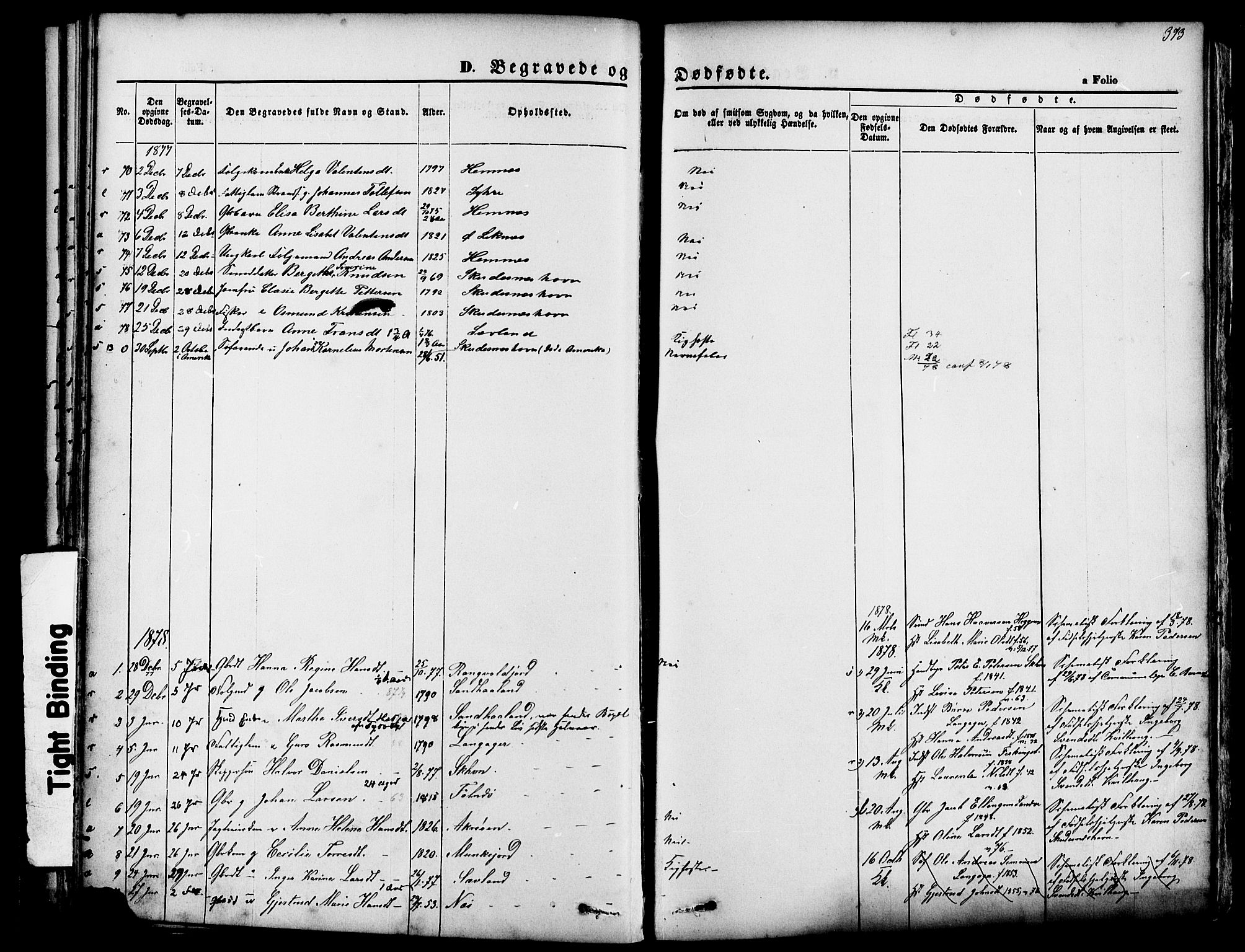Skudenes sokneprestkontor, SAST/A -101849/H/Ha/Haa/L0006: Parish register (official) no. A 4, 1864-1881, p. 373