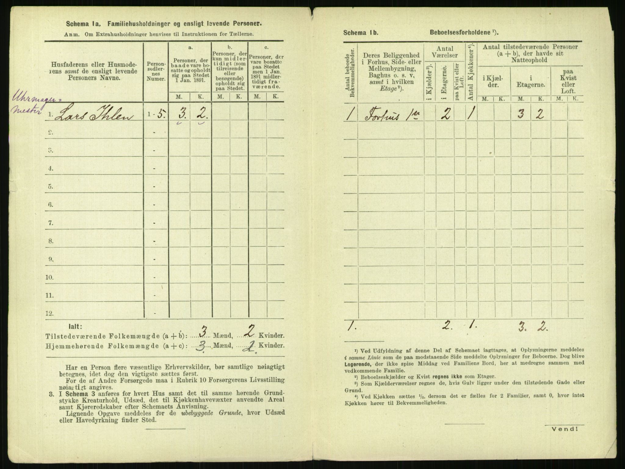 RA, 1891 census for 0301 Kristiania, 1891, p. 116899