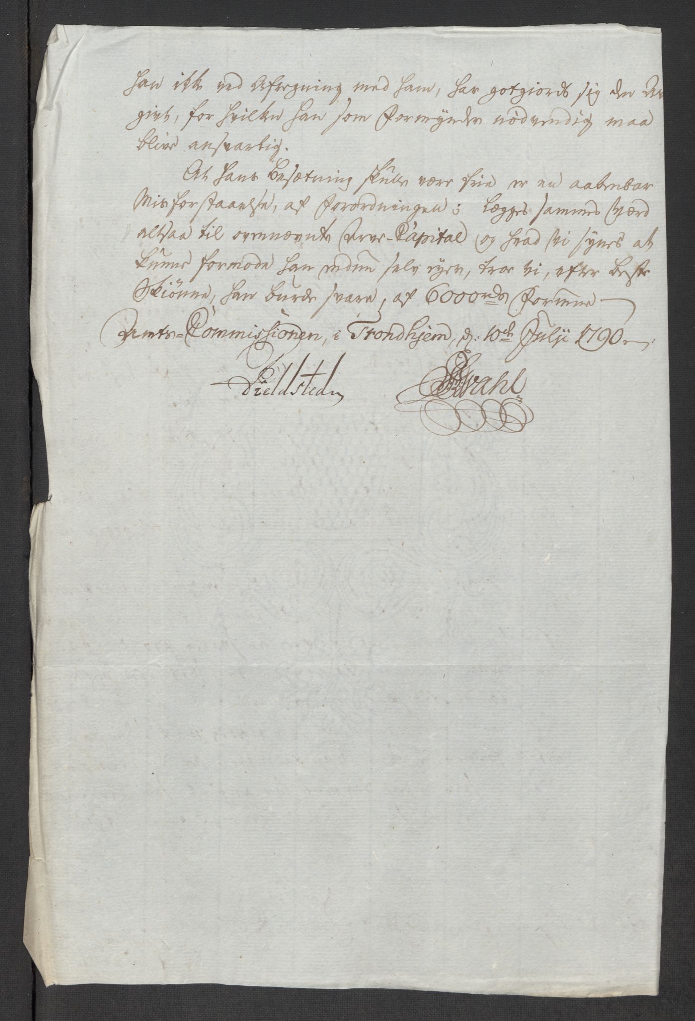 Rentekammeret inntil 1814, Reviderte regnskaper, Mindre regnskaper, AV/RA-EA-4068/Rf/Rfe/L0032: Numedal og Sandsvær fogderi, Orkdal og Gauldal fogderi, 1789, p. 110