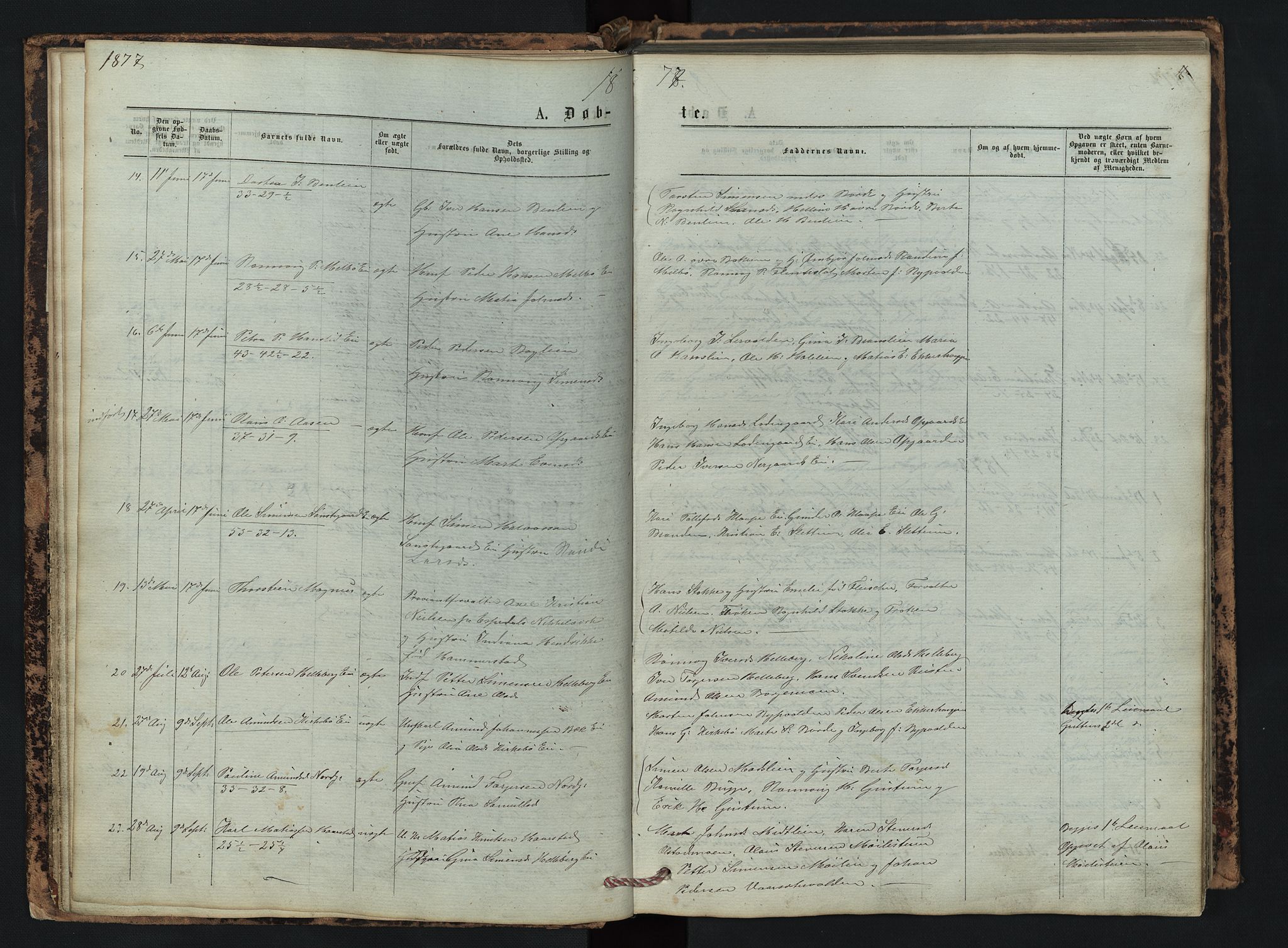 Vestre Gausdal prestekontor, SAH/PREST-094/H/Ha/Hab/L0002: Parish register (copy) no. 2, 1874-1897, p. 11