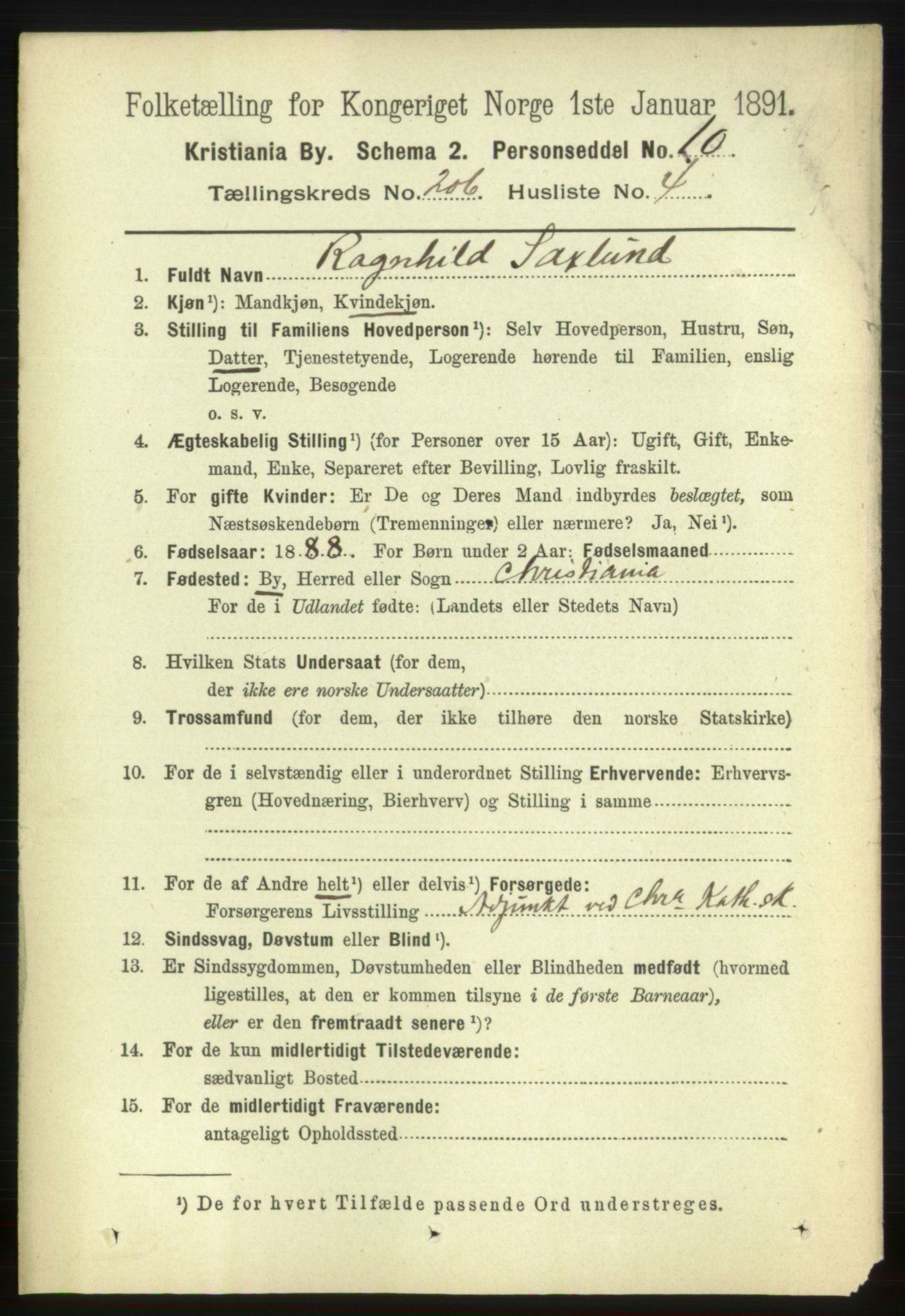 RA, 1891 census for 0301 Kristiania, 1891, p. 123983