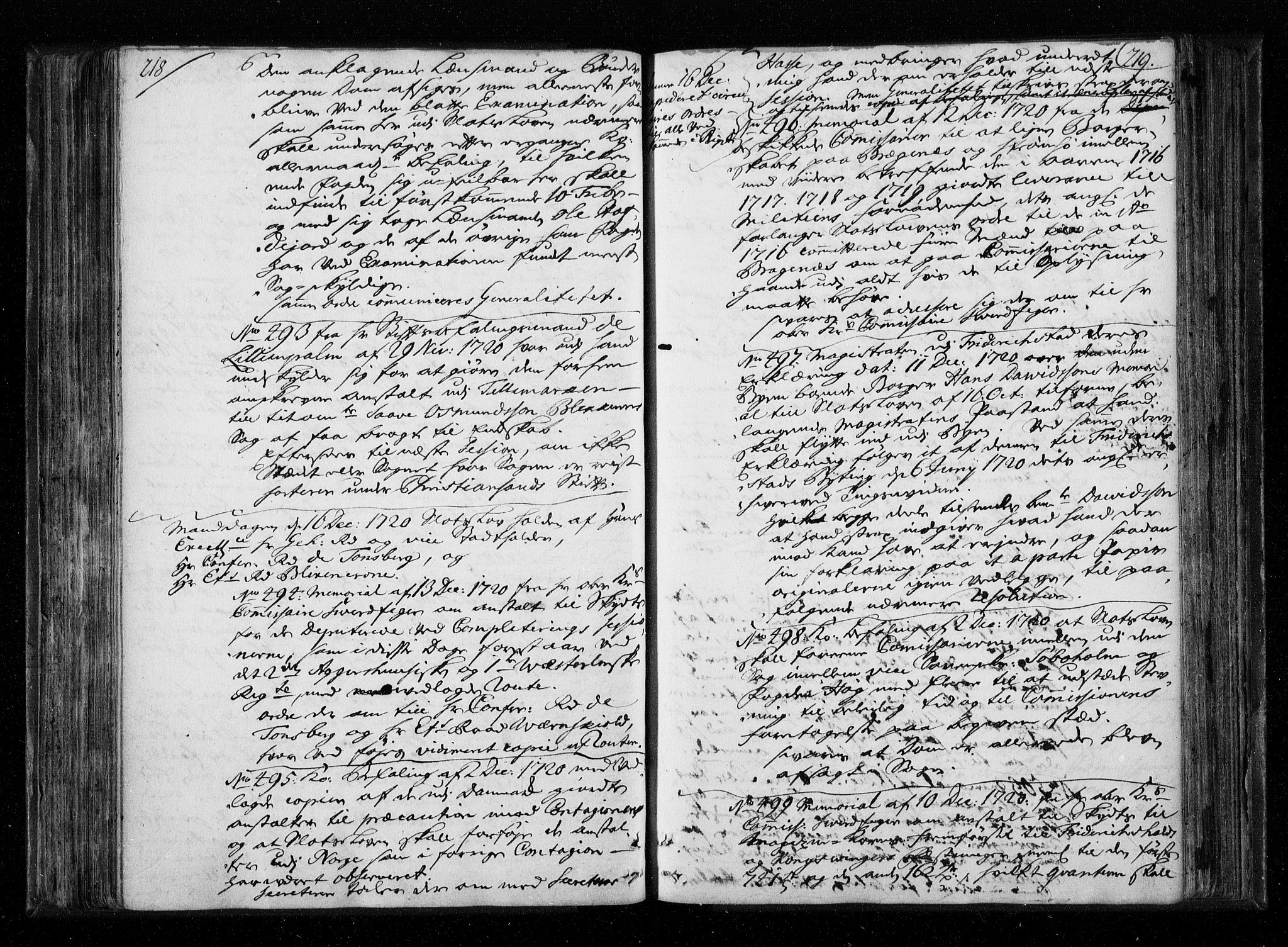 Stattholderembetet 1572-1771, AV/RA-EA-2870/Aa/L0010: Voteringsprotokoll (konseptprotokoll), 1719-1722, p. 218-219