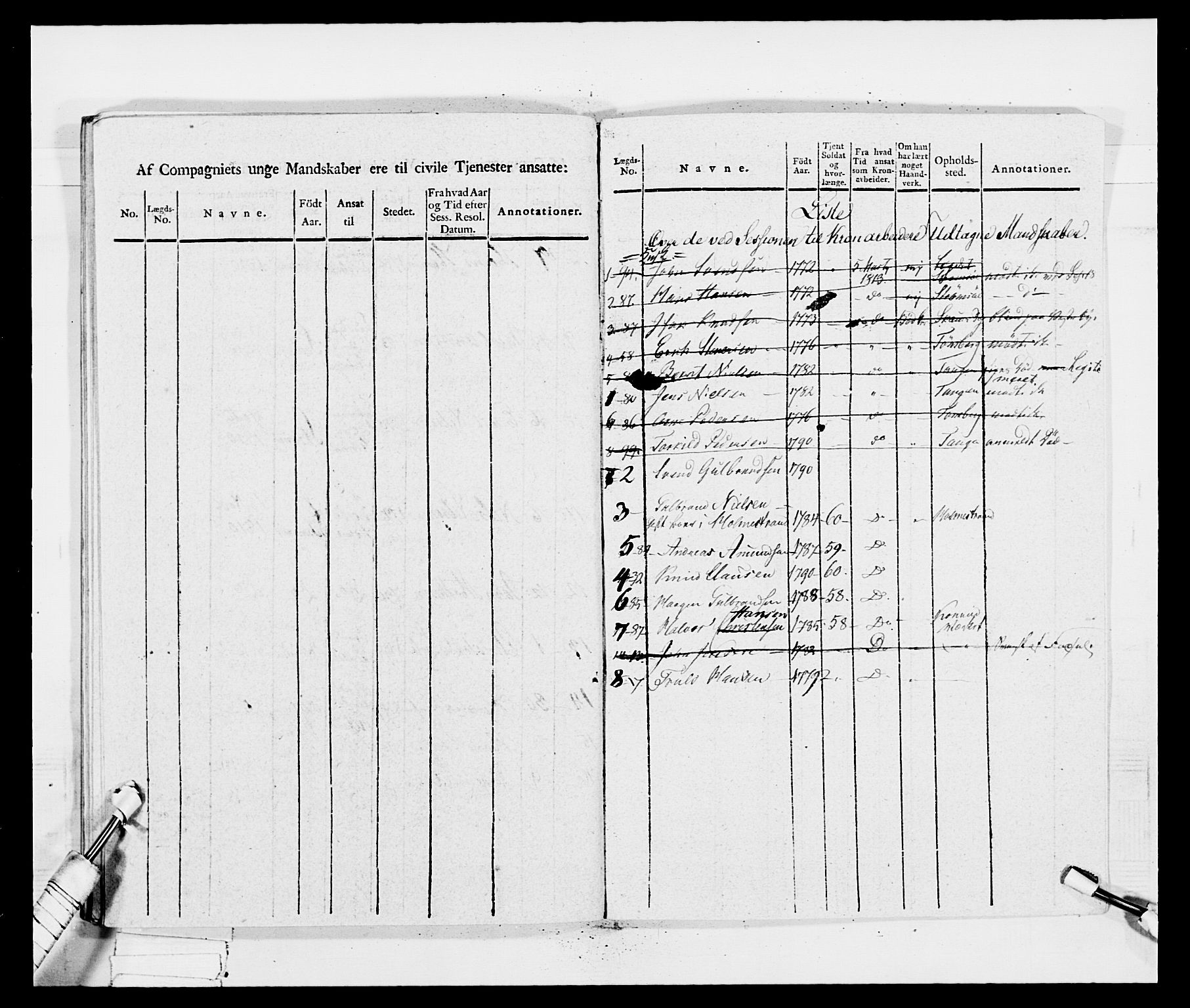 Generalitets- og kommissariatskollegiet, Det kongelige norske kommissariatskollegium, AV/RA-EA-5420/E/Eh/L0035: Nordafjelske gevorbne infanteriregiment, 1812-1813, p. 406