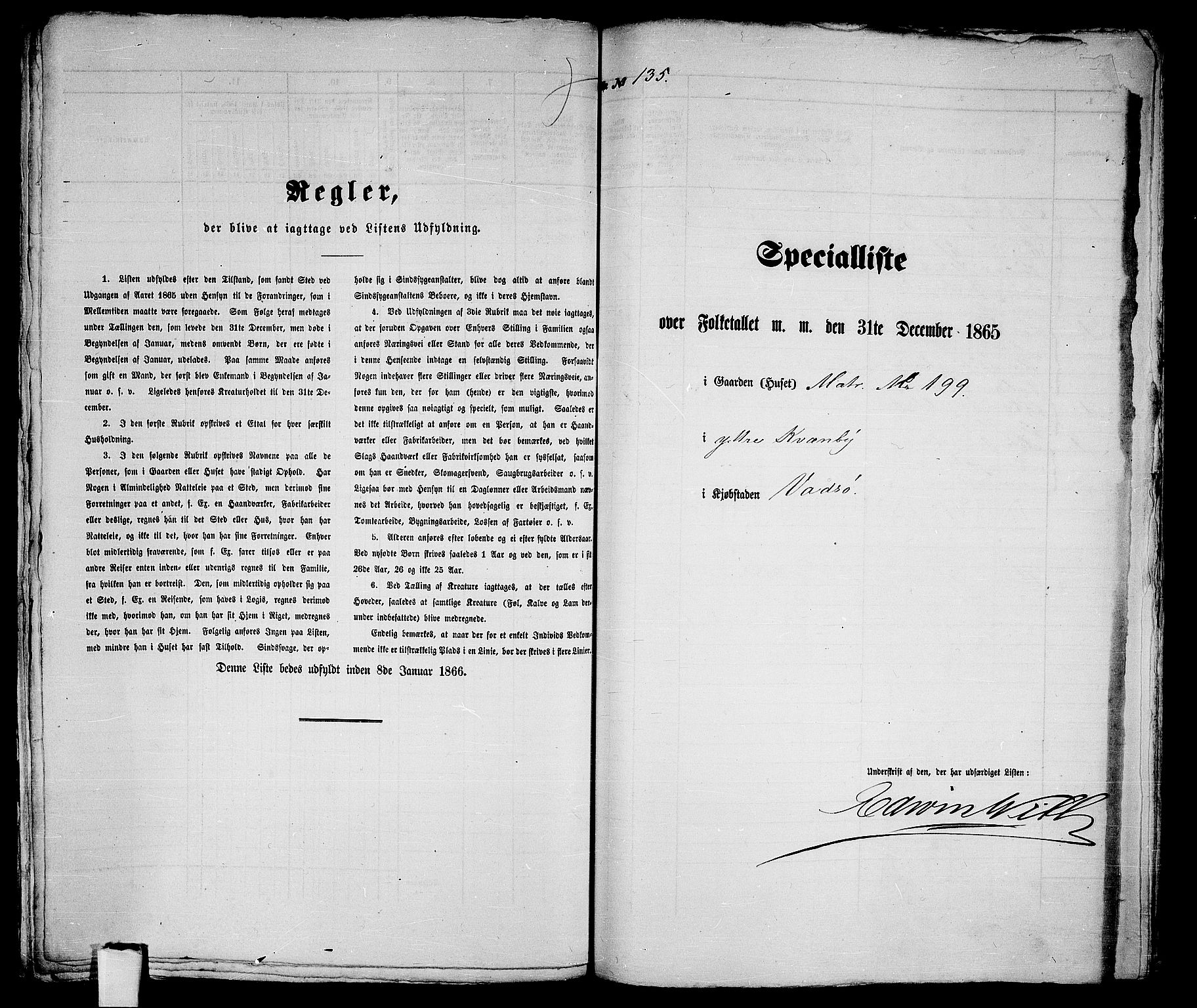 RA, 1865 census for Vadsø/Vadsø, 1865, p. 276