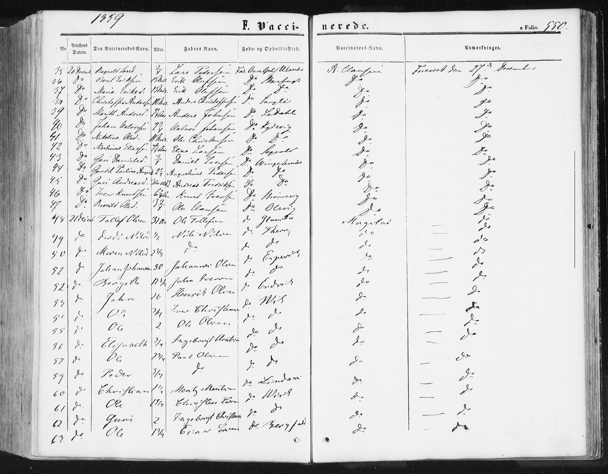 Ministerialprotokoller, klokkerbøker og fødselsregistre - Møre og Romsdal, AV/SAT-A-1454/578/L0905: Parish register (official) no. 578A04, 1859-1877, p. 550