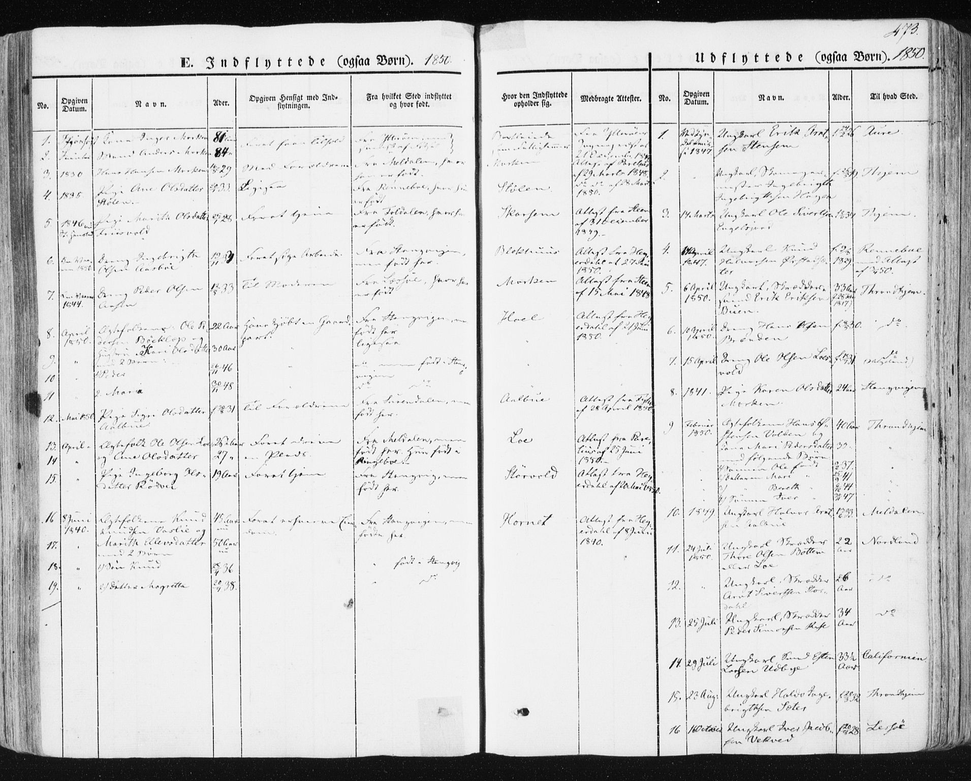 Ministerialprotokoller, klokkerbøker og fødselsregistre - Sør-Trøndelag, SAT/A-1456/678/L0899: Parish register (official) no. 678A08, 1848-1872, p. 473