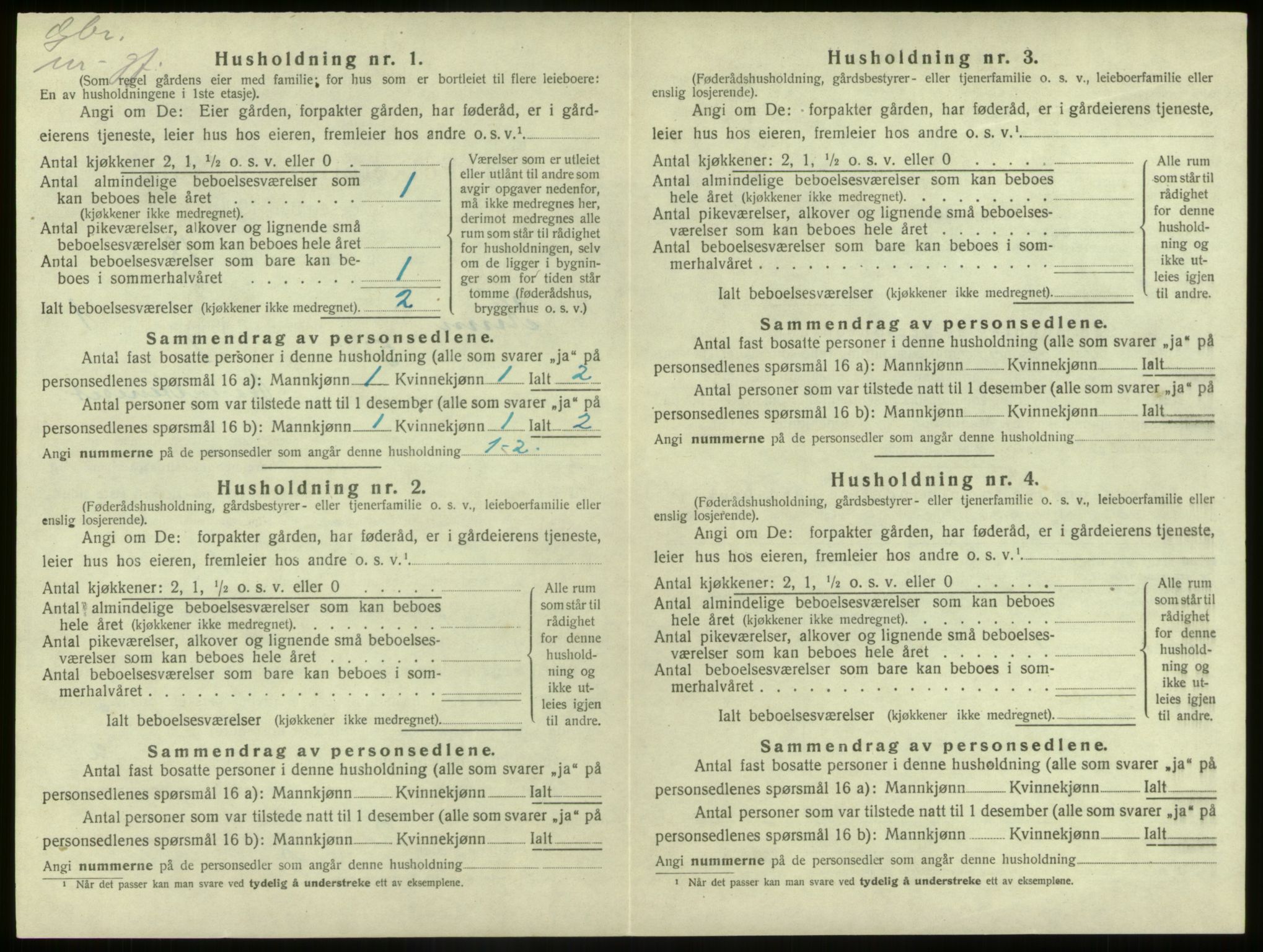 SAB, 1920 census for Kinn, 1920, p. 168