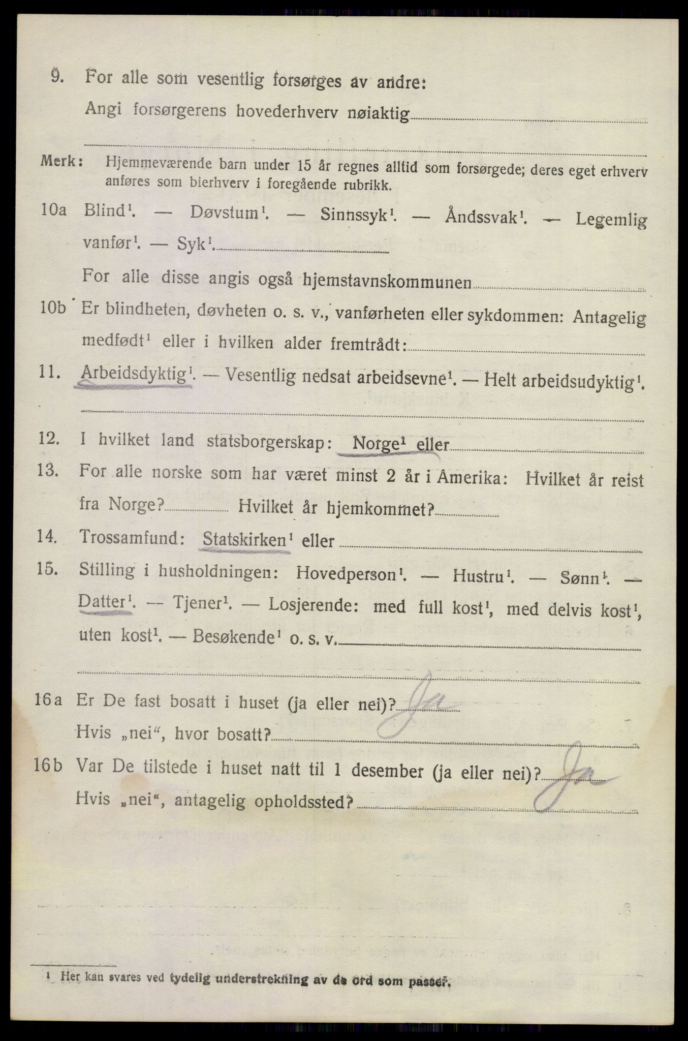 SAKO, 1920 census for Sandeherred, 1920, p. 12541