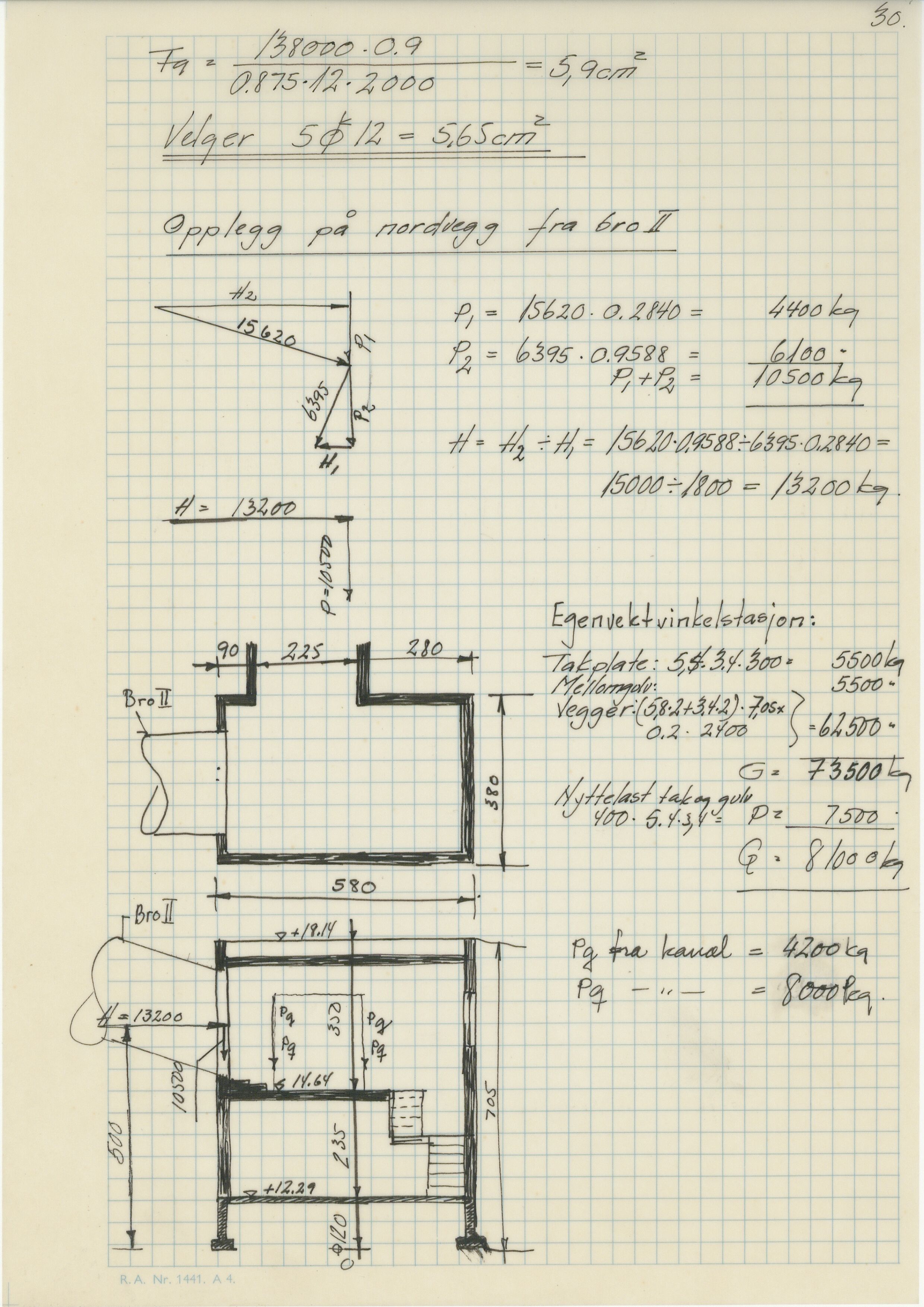 Odda smelteverk AS, KRAM/A-0157.1/T/Td/L0009: Gruppe 9. Blandingsrom og kokstørker, 1920-1970, p. 634