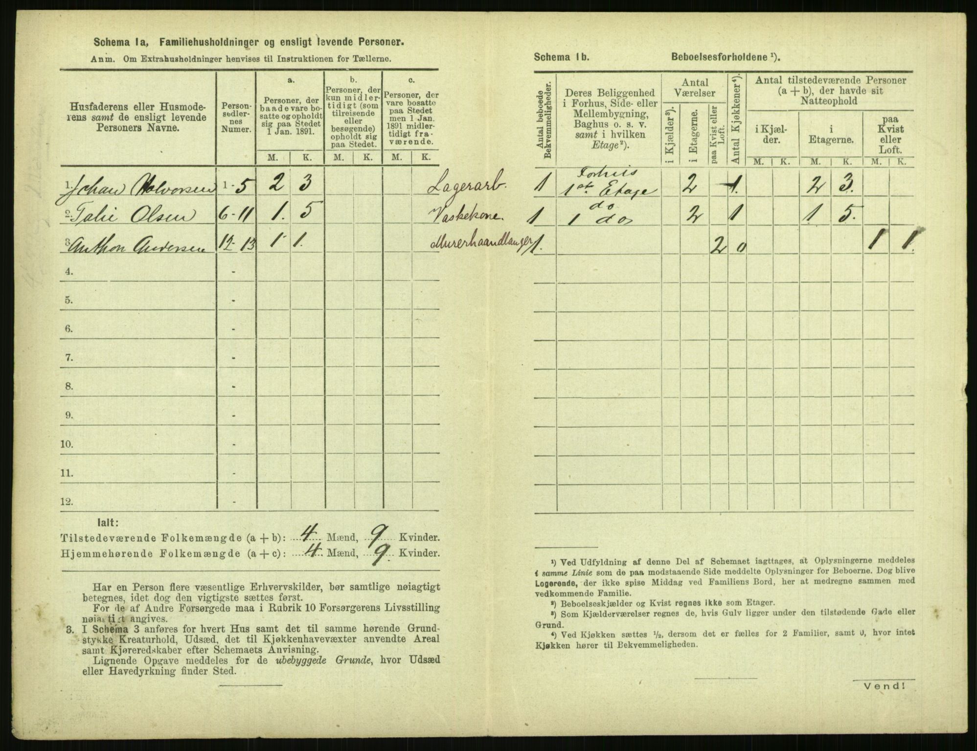 RA, 1891 census for 0806 Skien, 1891, p. 383